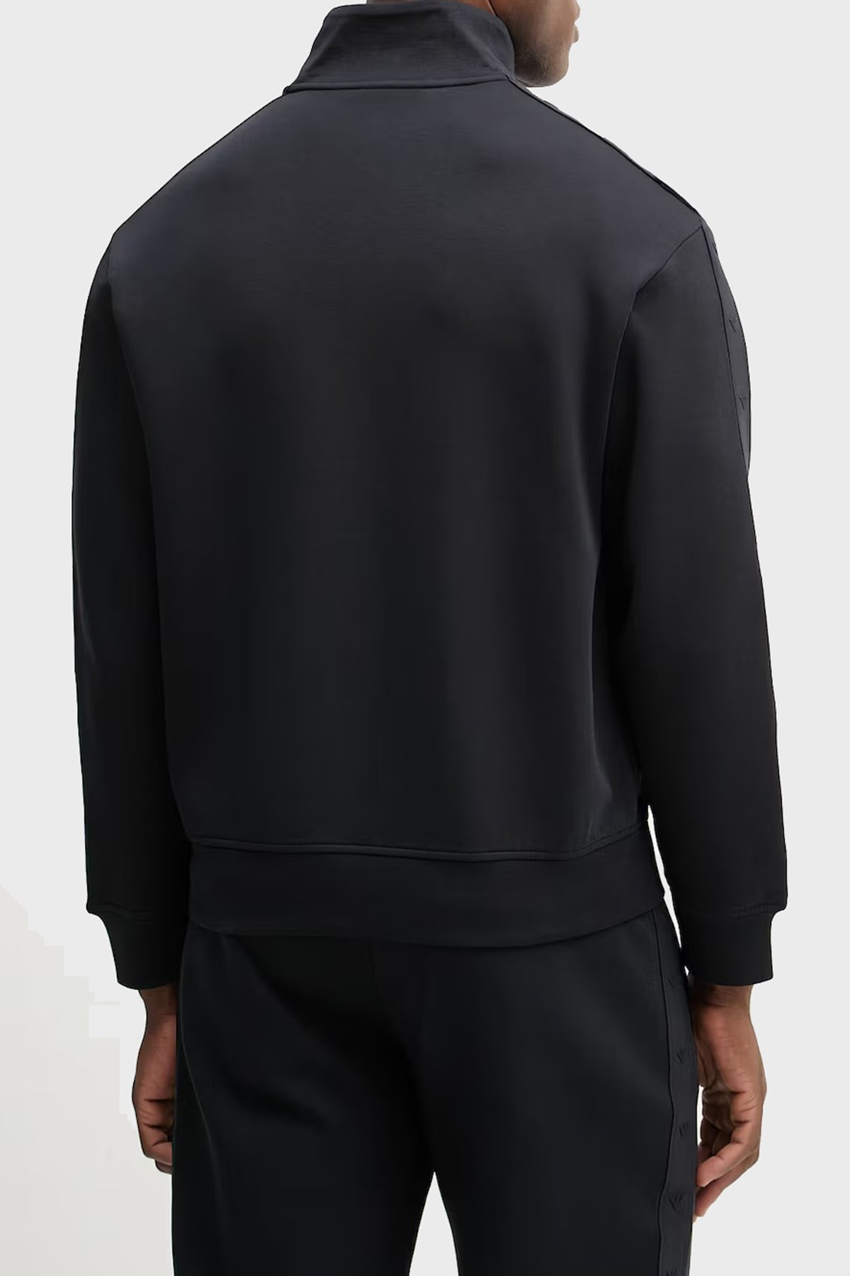 Emporio Armani Emporıo Armani Erkek Regular Fit Dik Yaka Uzun Kollu Lacivert Sweatshirt EM005222 AF10013-UB118