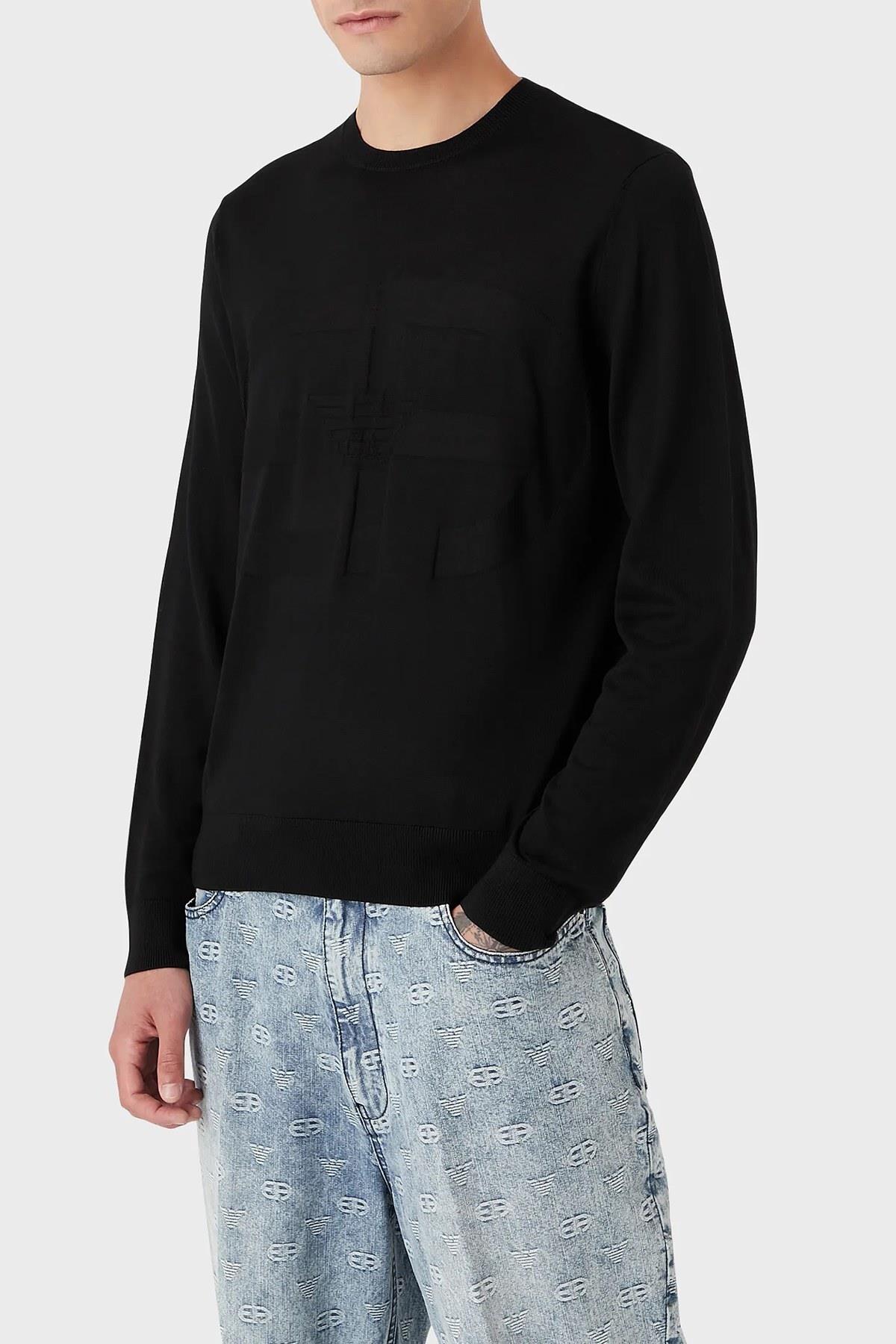 Emporio Armani Emporıo Armani Erkek Siyah Kazak 6L1MU7 1MMVZ-0999