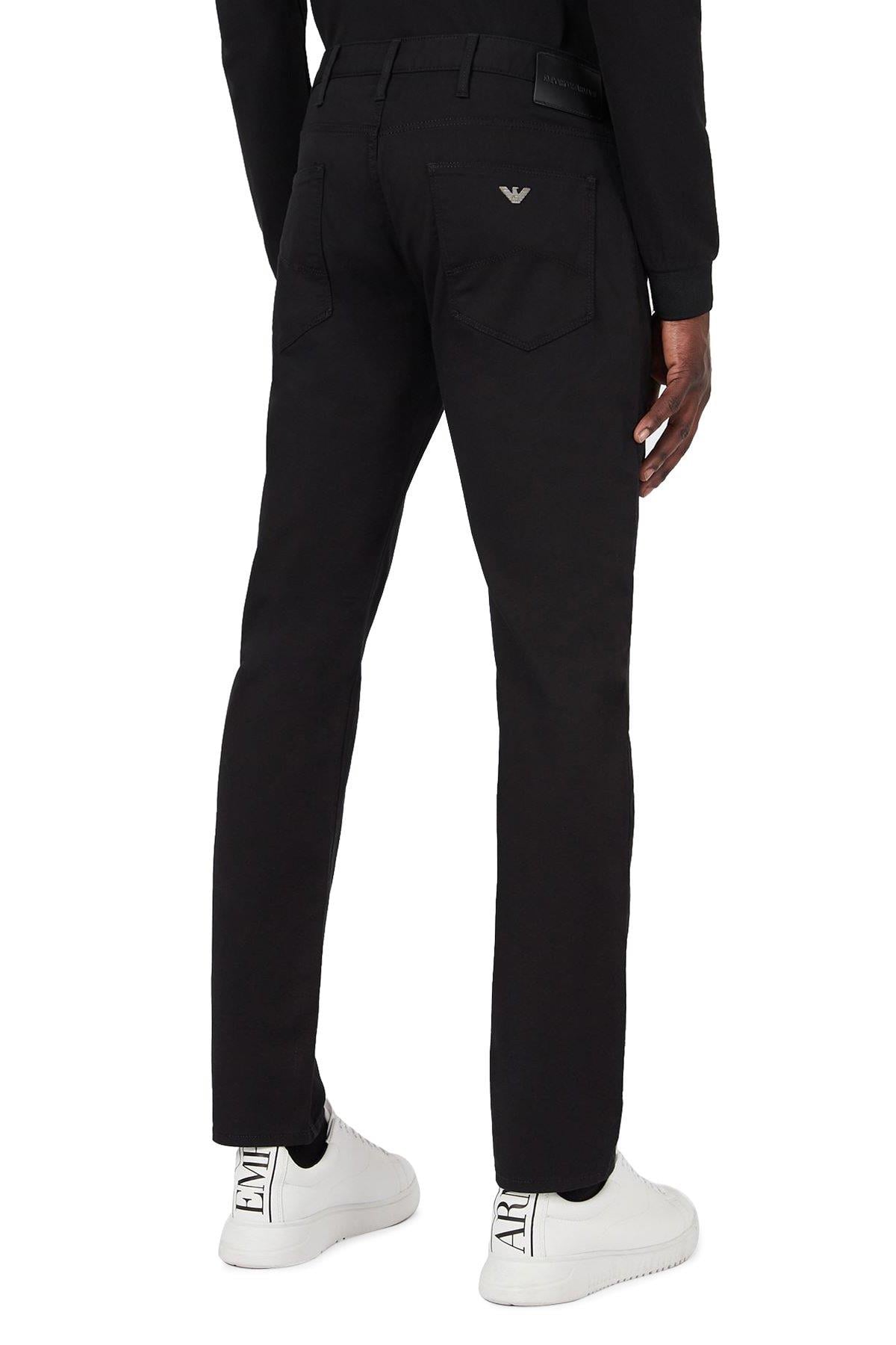 Emporio Armani Emporıo Armani Erkek Slim Fit Normal Bel Pamuklu Siyah Jeans 8N1J06 1N0LZ-SIYAH
