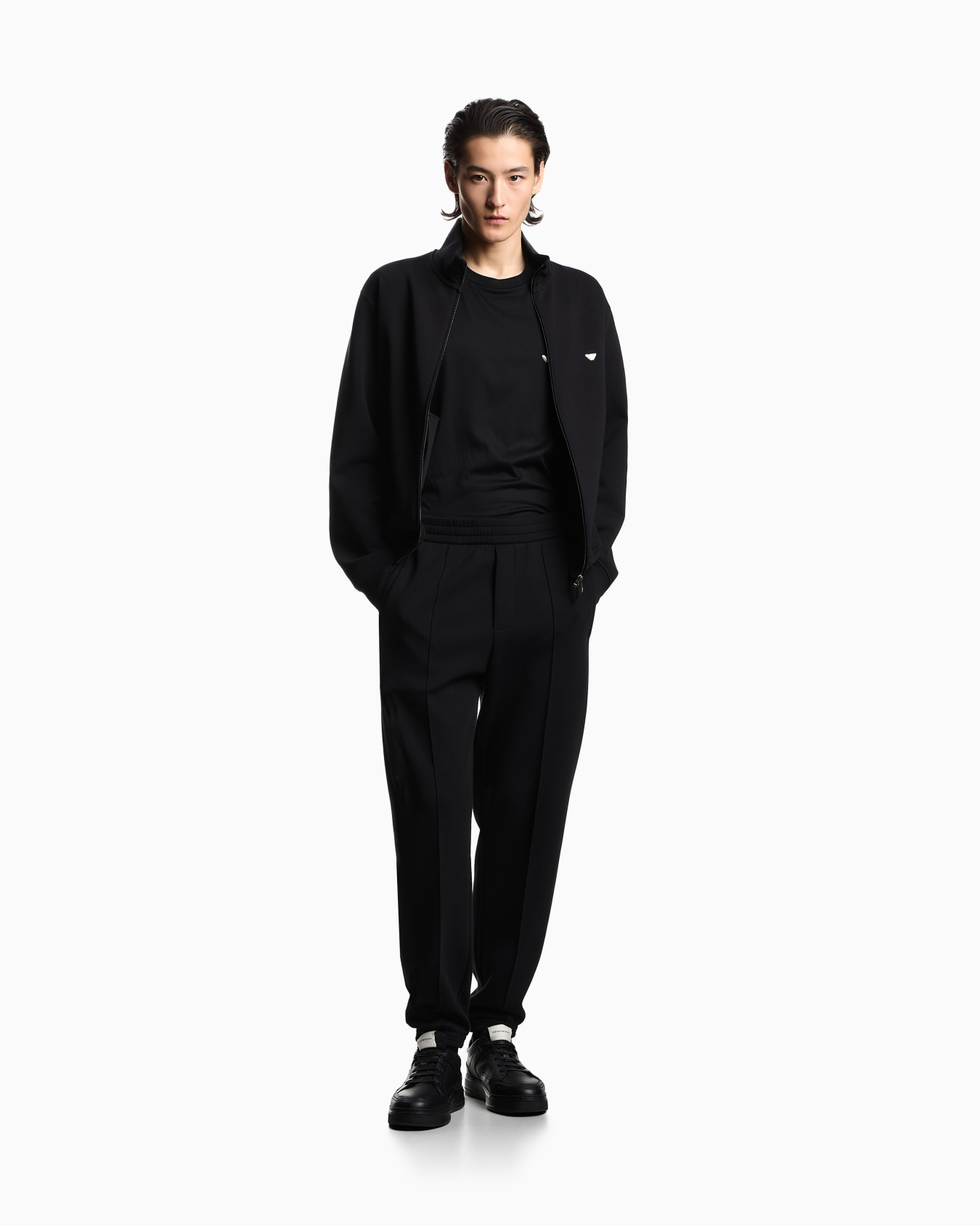 Emporio Armani Emporıo Armani Erkek Slim Fit Bisiklet Yakalı Uzun Kollu Siyah Sweatshirt EM004591 AF13747-UC001