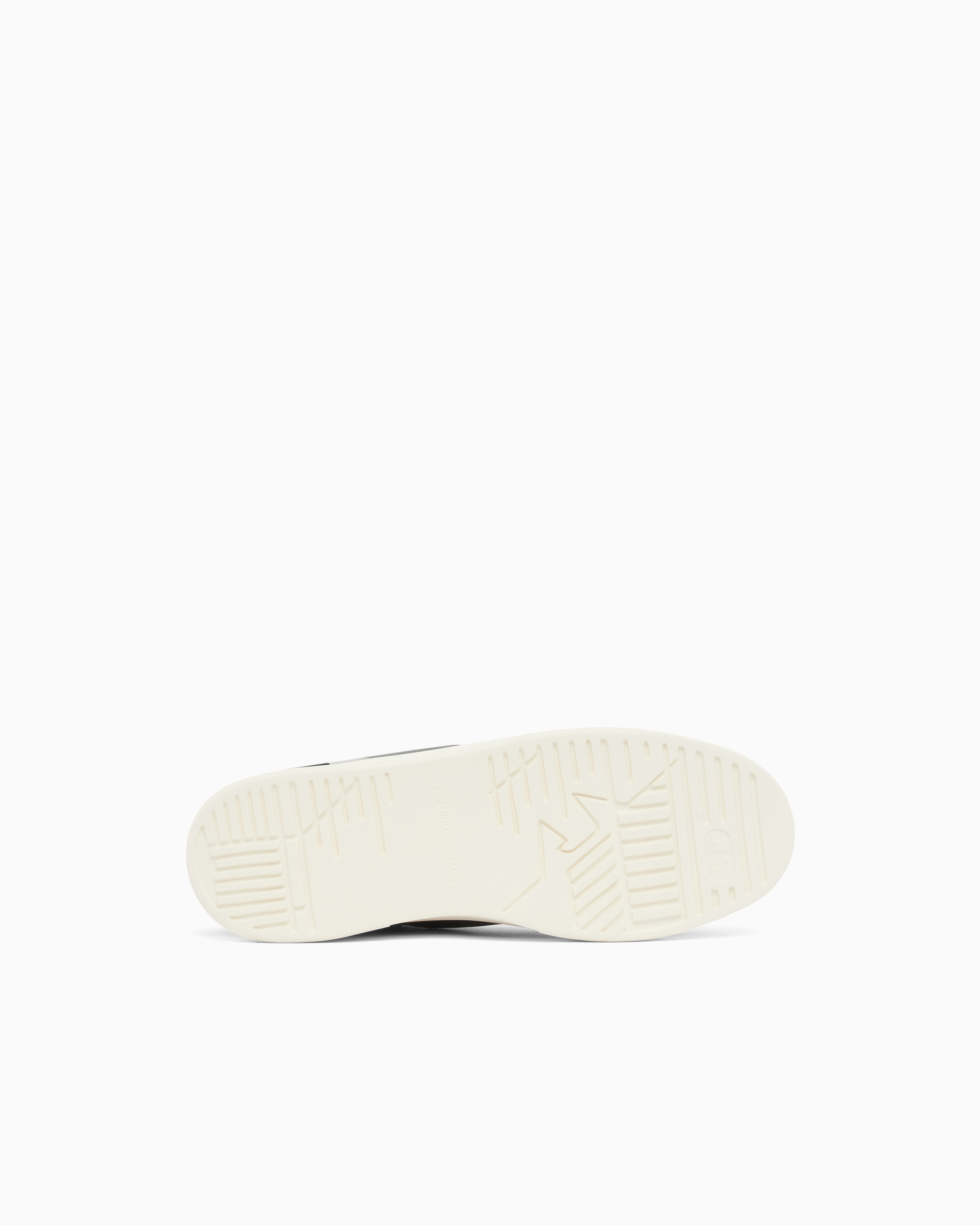 Emporio Armani Emporıo Armani Erkek Süet Ve File Detaylar Bağcıklı Kauçuk Taban Lacivert Sneaker EM004836 AF24321-MB617