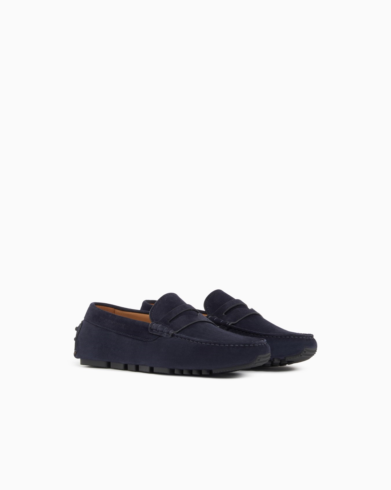 Emporio Armani Emporıo Armani Erkek Süet Deri Bağcıksız Günlük Kullanım Lacivert Ayakkabı EM003731 AF19687-UB117