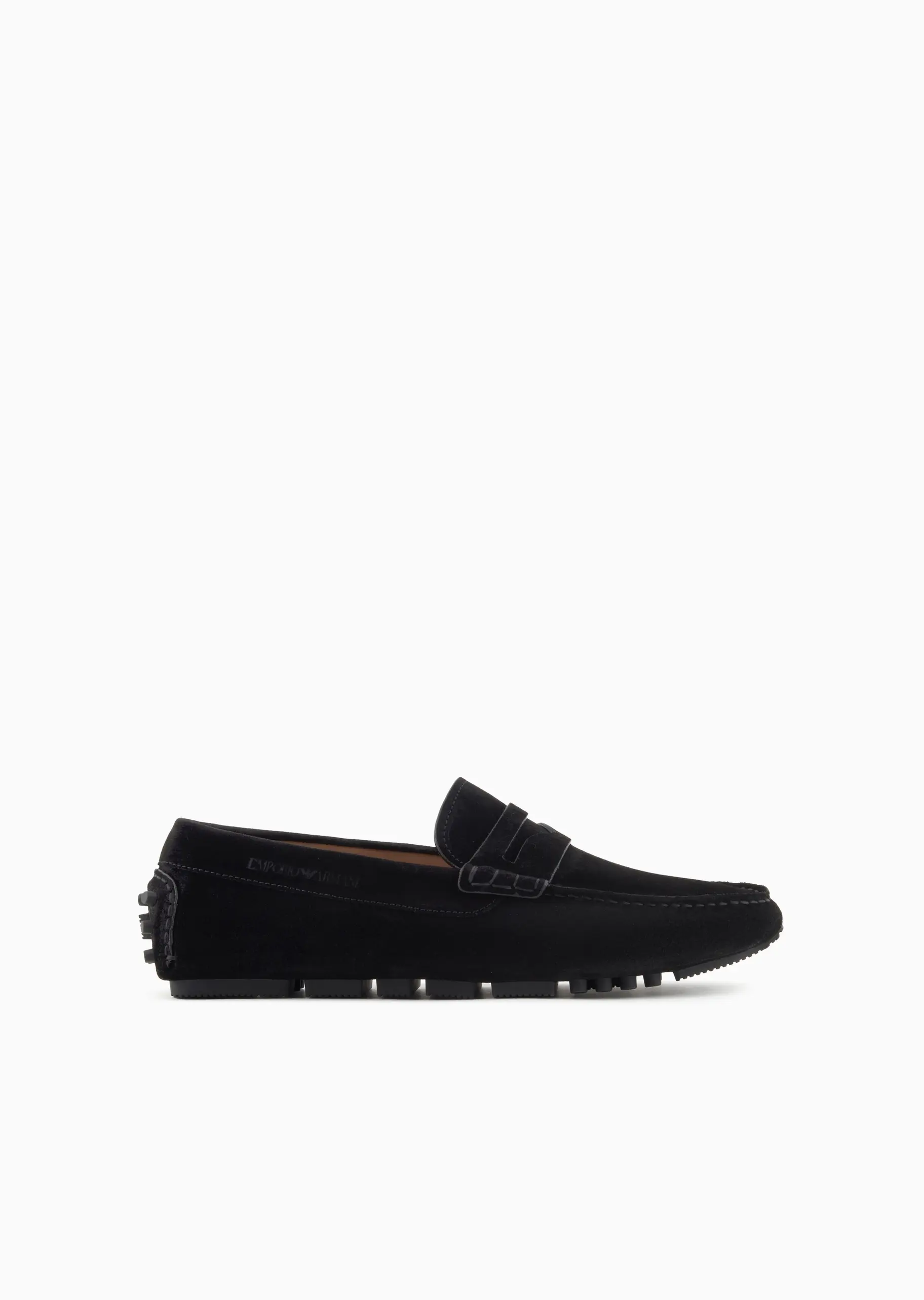Emporio Armani Emporıo Armani Erkek Süet Deri Bağcıksız Günlük Kullanım Siyah Ayakkabı EM003731 AF19687-UC001