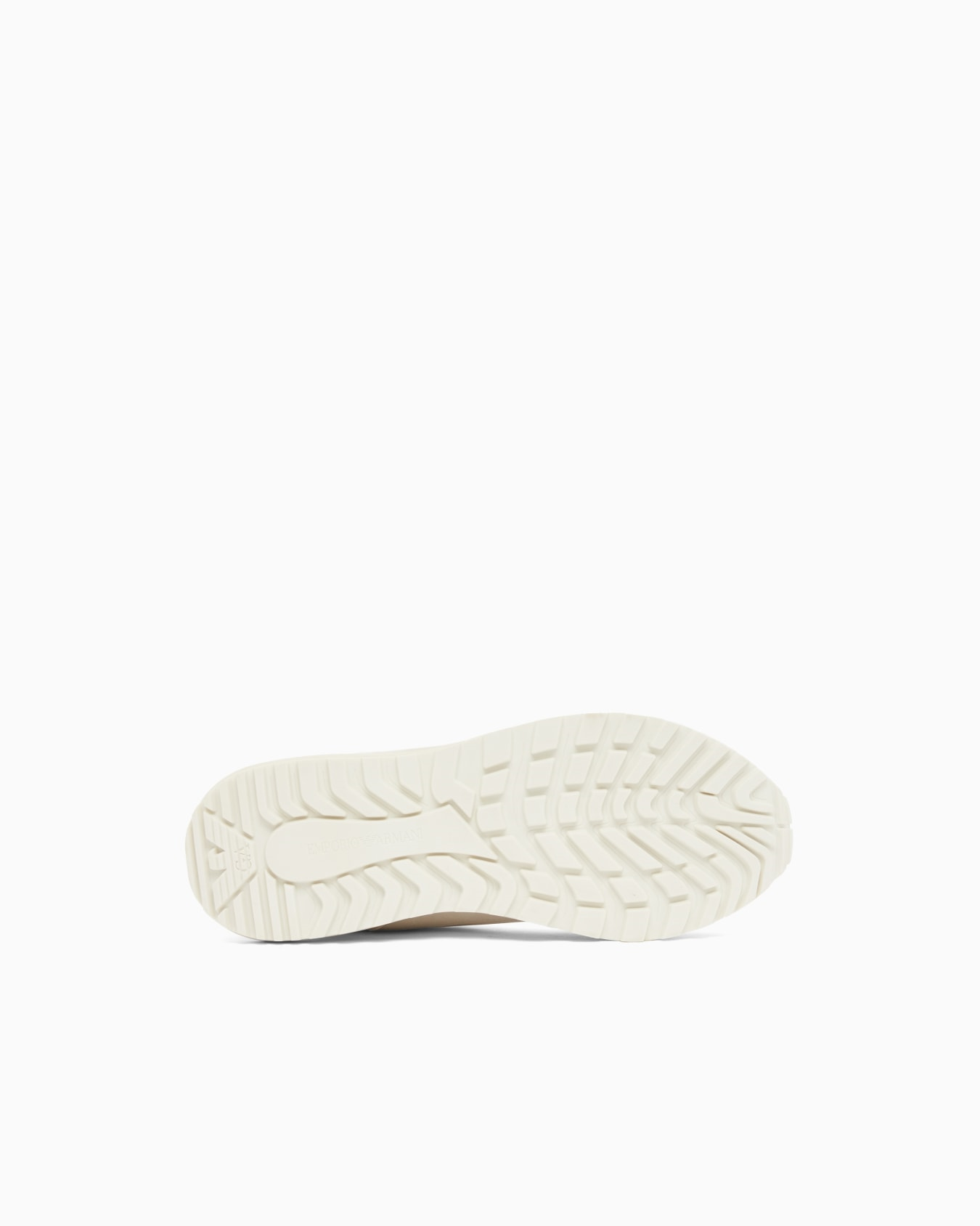 Emporio Armani Emporıo Armani Erkek Süet ve File Detaylı Yuvarlak Burunlu Logo İmzalı Beyaz Sneaker EM004839 AF24321-M0360
