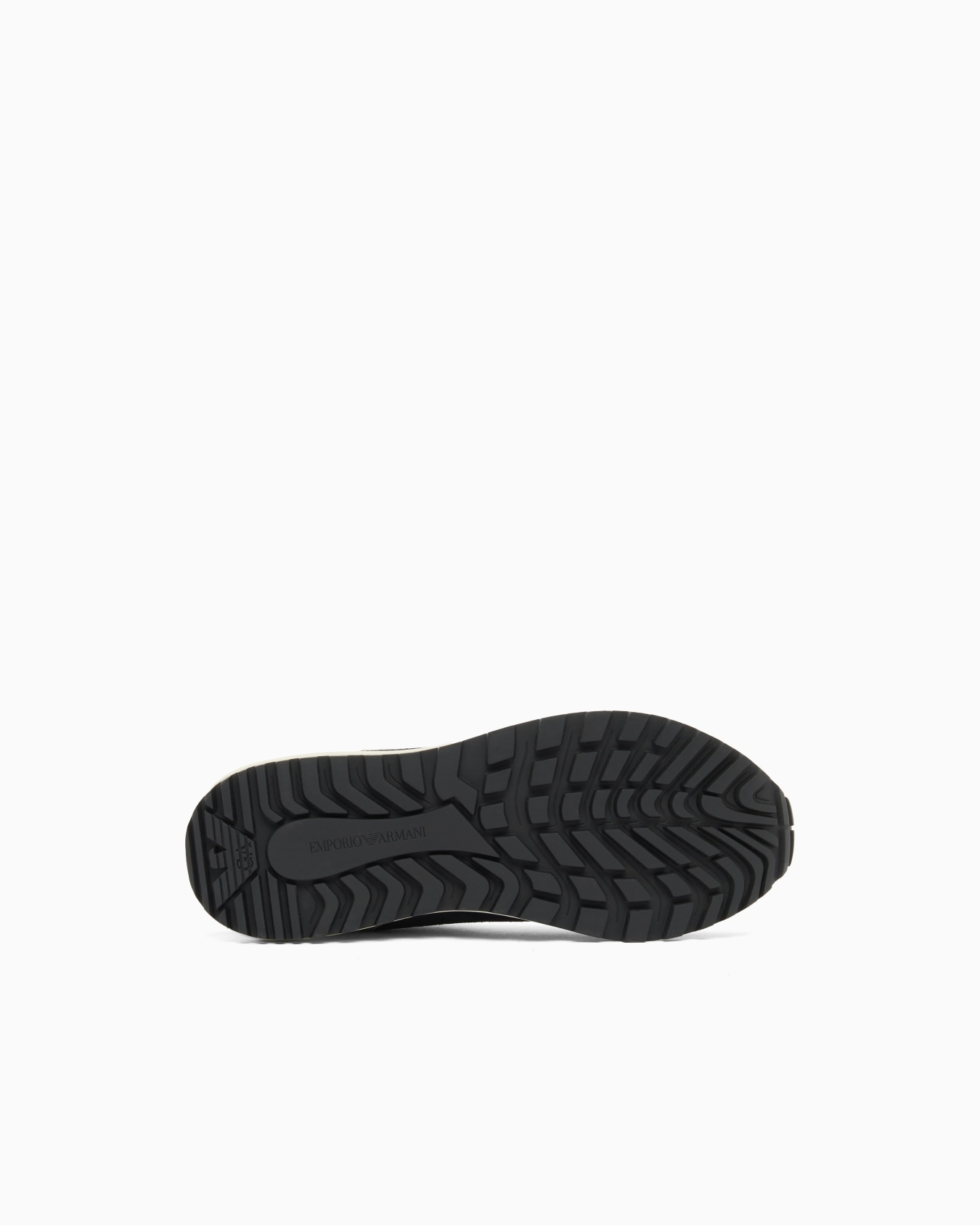 Emporio Armani Emporıo Armani Erkek Süet ve File Detaylı Yuvarlak Burunlu Logo İmzalı Lacivert Sneaker EM004839 AF24321-MB617