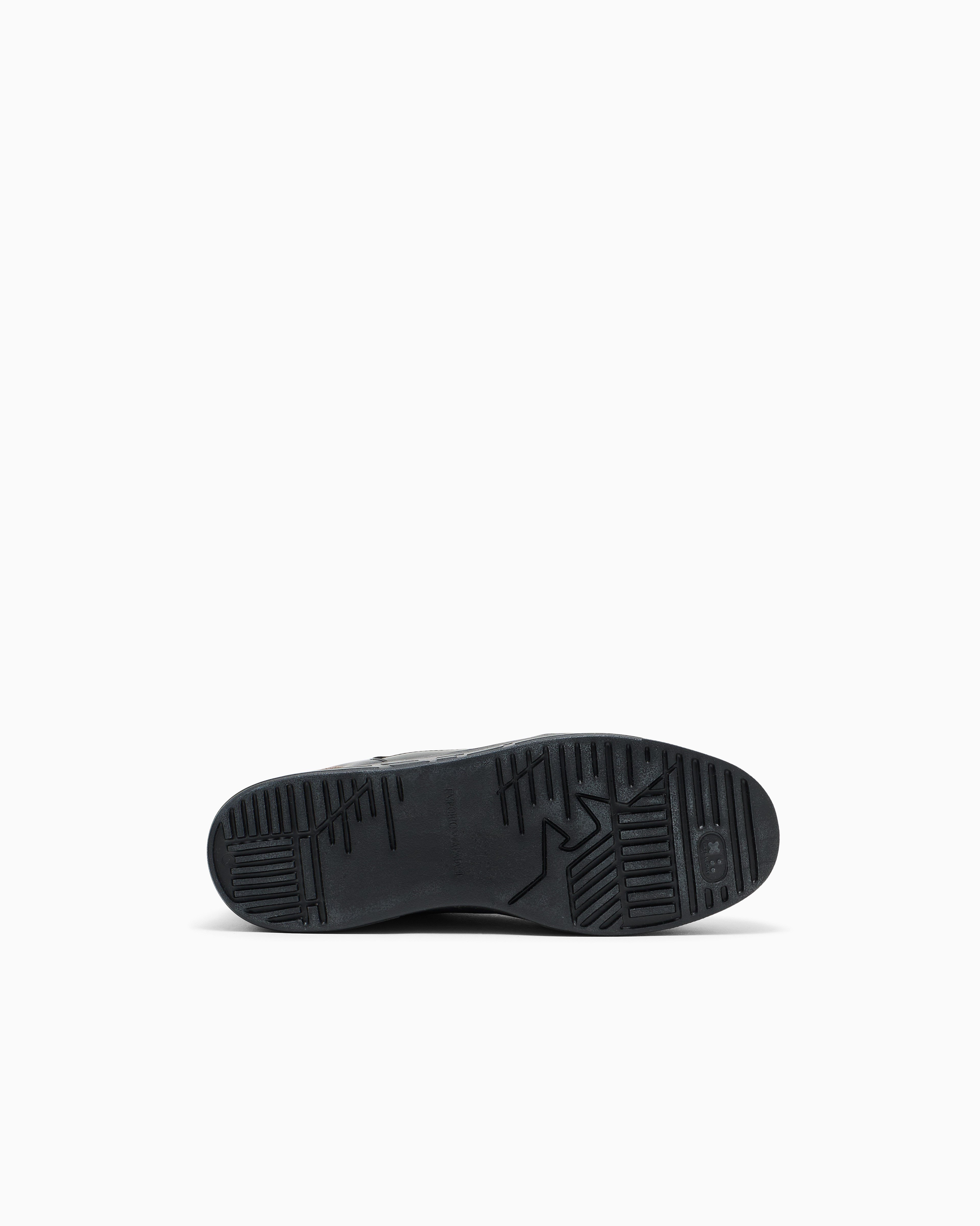 Emporio Armani Emporıo Armani Erkek Süet ve File Detaylı Düşük Bilekli Kahverengi Sneaker EM004836 AF23155-M6489