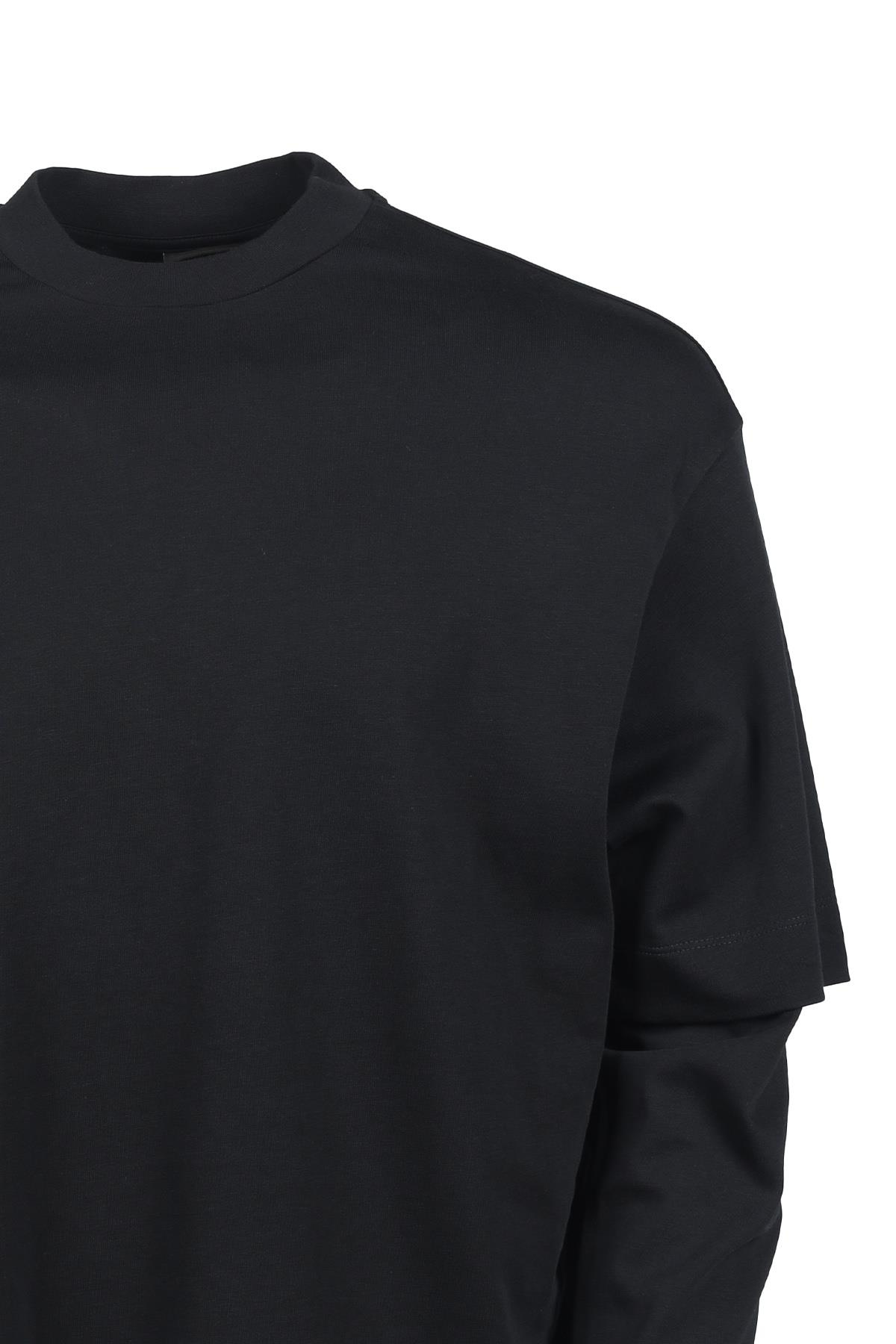 Emporio Armani Emporıo Armani Erkek Uzun kollu Günlük Kullanım Normal kesim Siyah T-Shirt 6R1TBZ 1JWZZ-0920
