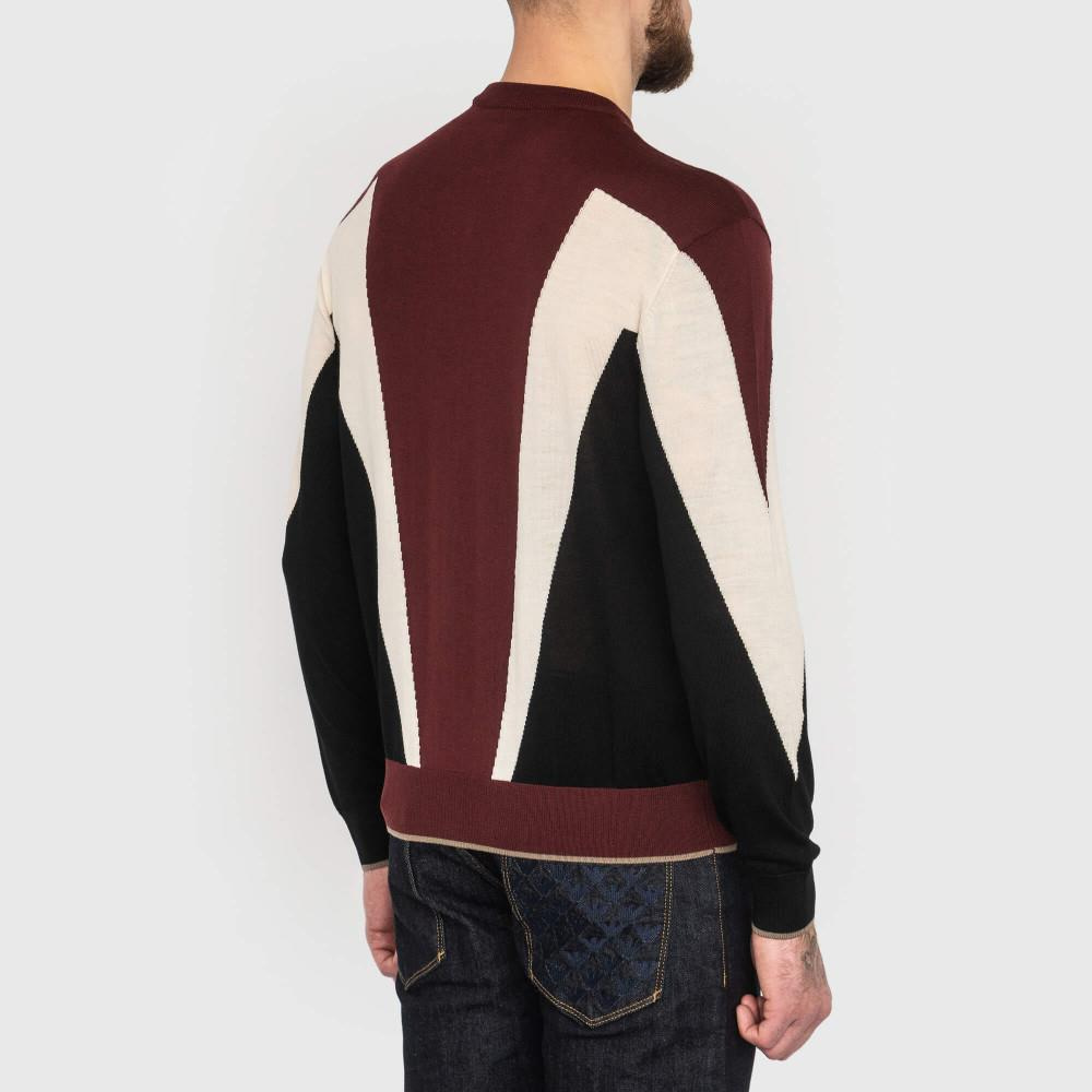 Emporio Armani Emporıo Armani Erkek Yuvarlak Uzun Kollu Günlük Bordo Kazak 6L1MXM 1MBSZ-F320