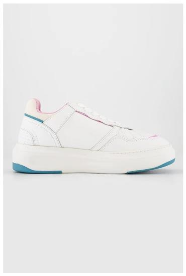 Emporio Armani Emporıo Armani Kadın Bağcıklı Logolu Günlük Kullanım Normal Kalıp Beyaz Sneaker X3X165 XN703-N862