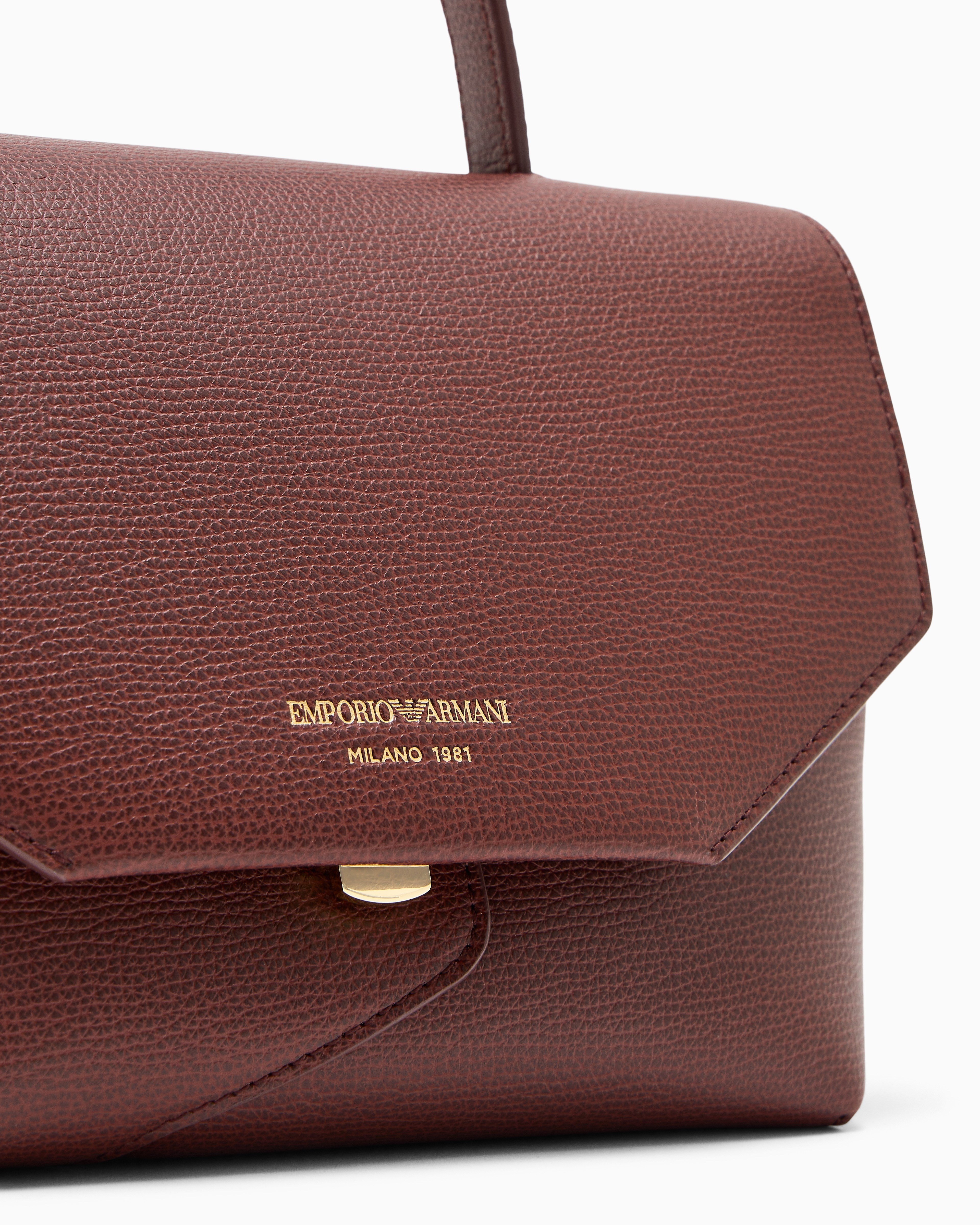 Emporio Armani Emporıo Armani Kadın Çıkarılabilir Uzun Askılı Deri Mini Gri El Çantası EW005672 AF29459-U6017