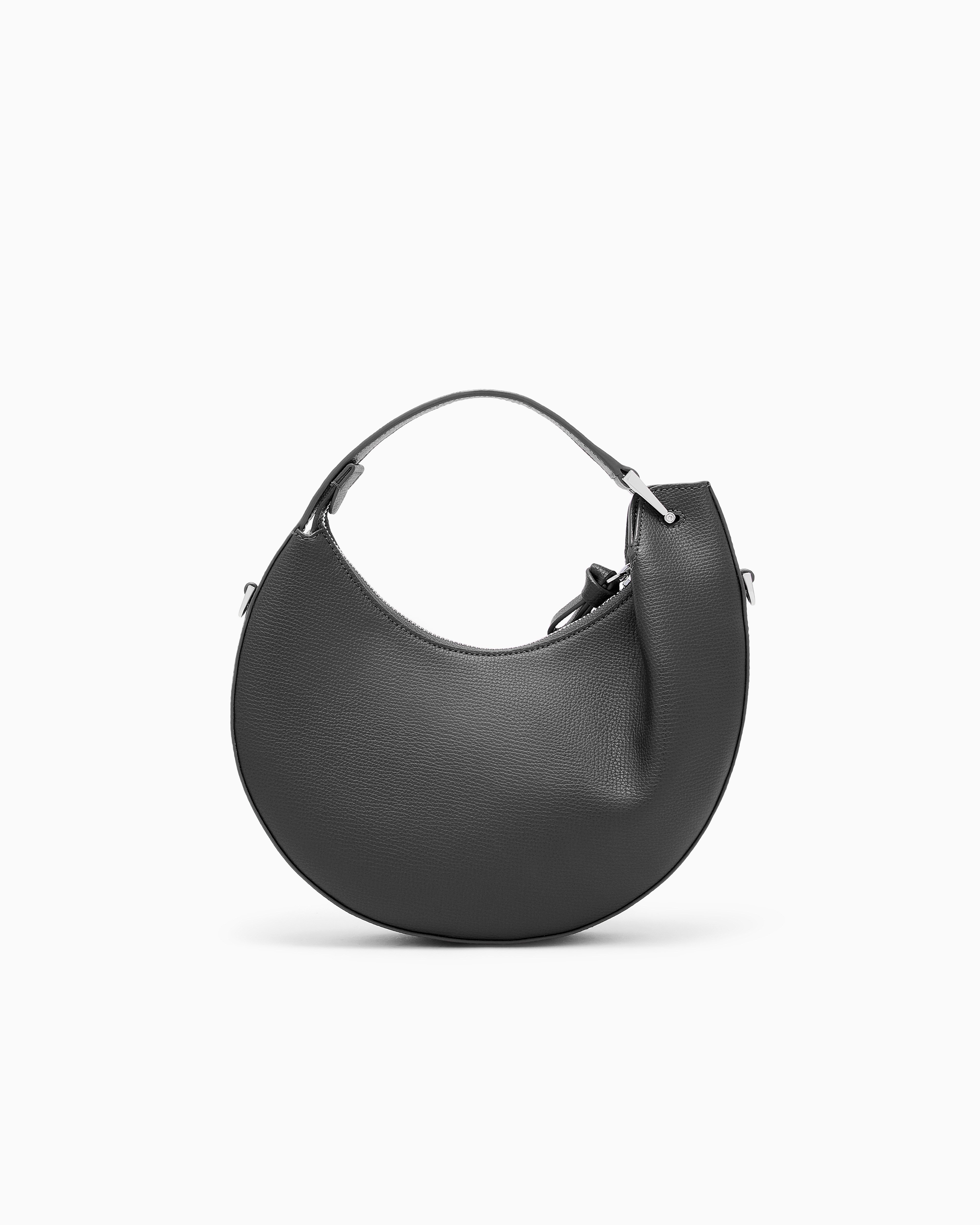 Emporio Armani Emporıo Armani Kadın Çıkarılabilir Omuz Askılı Dokulu Deri Yüzeyli Mini Siyah Omuz Çantası EW005671 AF29459-UC001