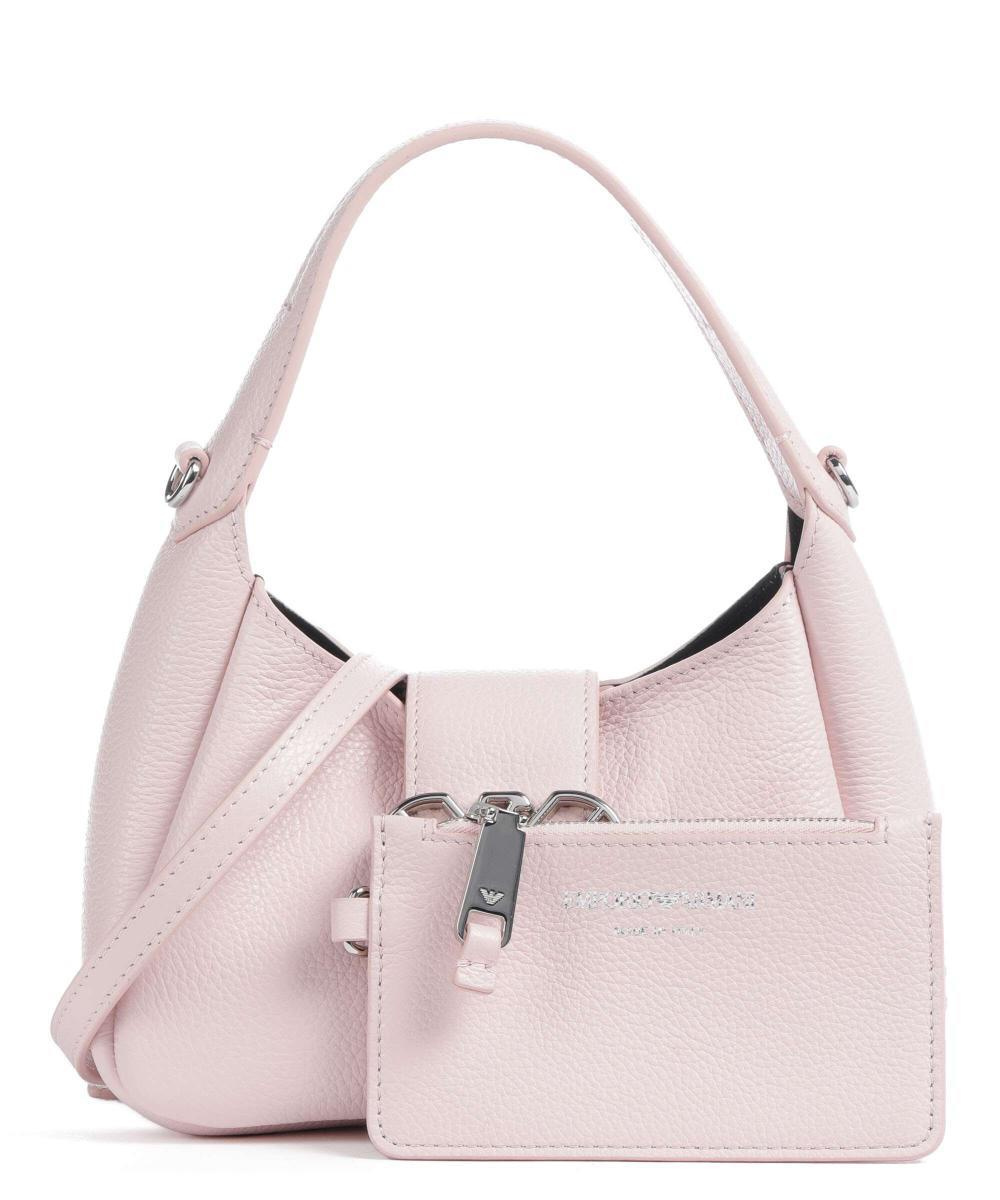 Emporio Armani Emporıo Armani Kadın Deri Marka Logolu Askılıklı Fermuarlı Pudra Omuz Çantası Y3E235 YWQ9X-80062
