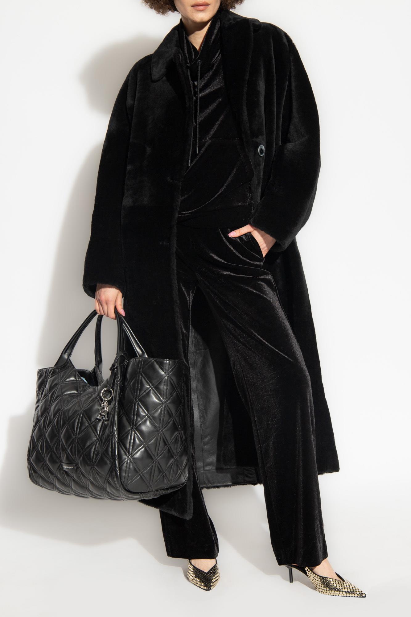 Emporio Armani Emporıo Armani Kadın Düz Model Yüksek Belli Günlük Kullanım Siyah Pantolon 6R2P6D 2JVZZ-0999