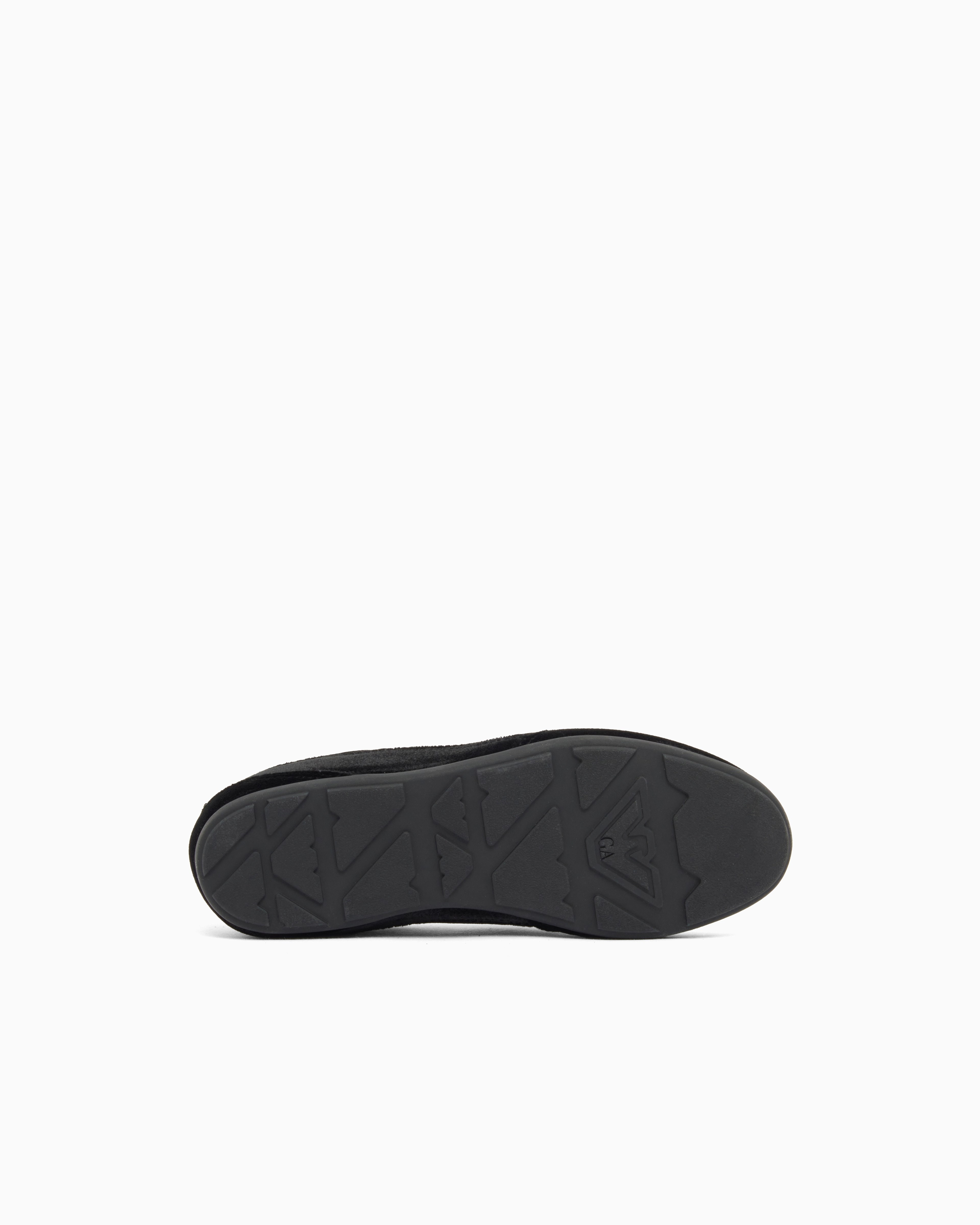 Emporio Armani Emporıo Armani Kadın Düşük Bilekli Logo Detaylı Kadife Siyah Sneaker EW005078 AF14380-UC001