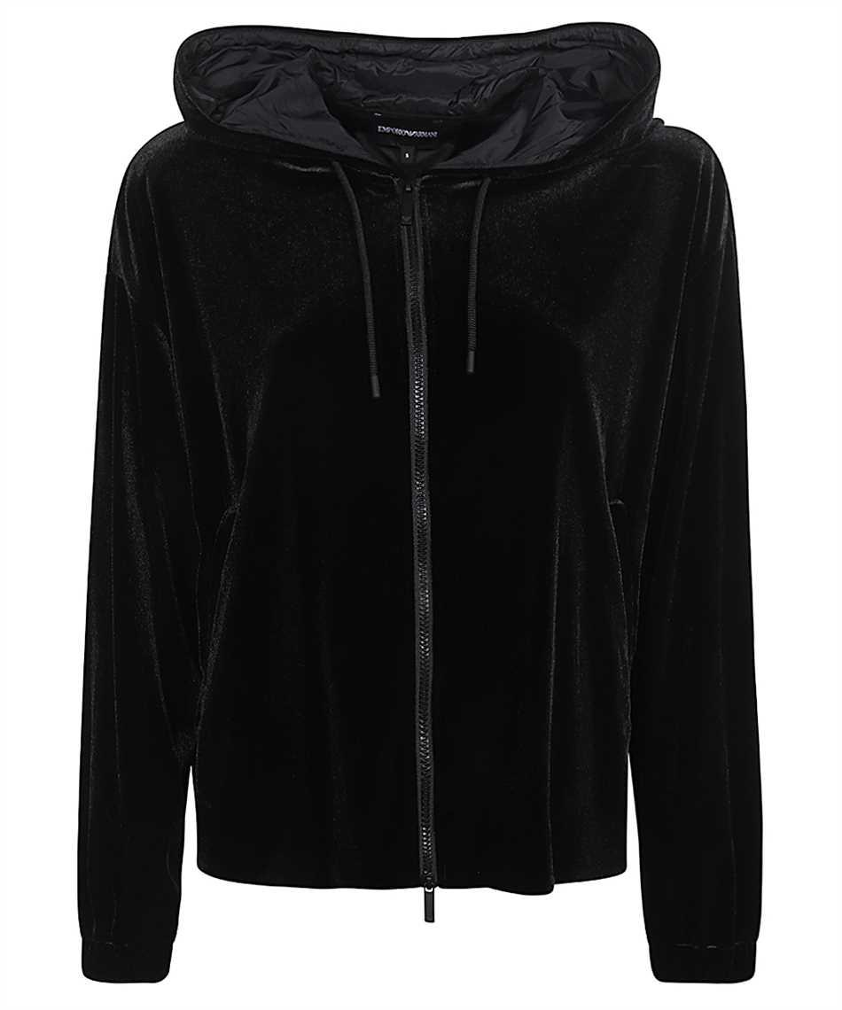 Emporio Armani Emporıo Armani Kadın Kapüşonlu Fermuar Kapamalı Cepli Uzun Kol Siyah Sweatshirt 6R2M6G 2JVZZ-0999
