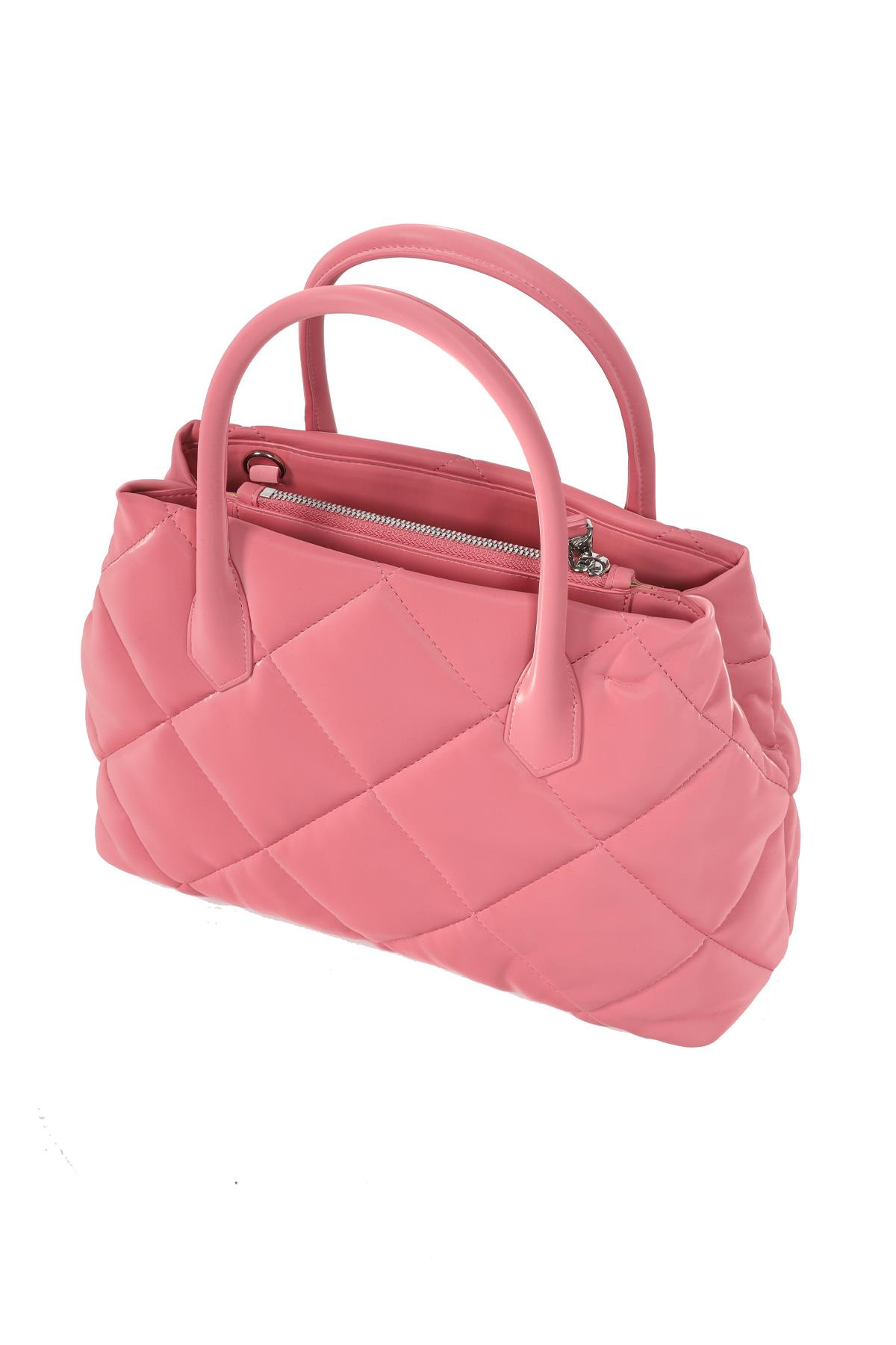 Emporio Armani Emporıo Armani Kadın Logolu Deri Fermuarlı Günlük Kullanım Pembe Omuz Çantası Y3D269 YWE7E-80062