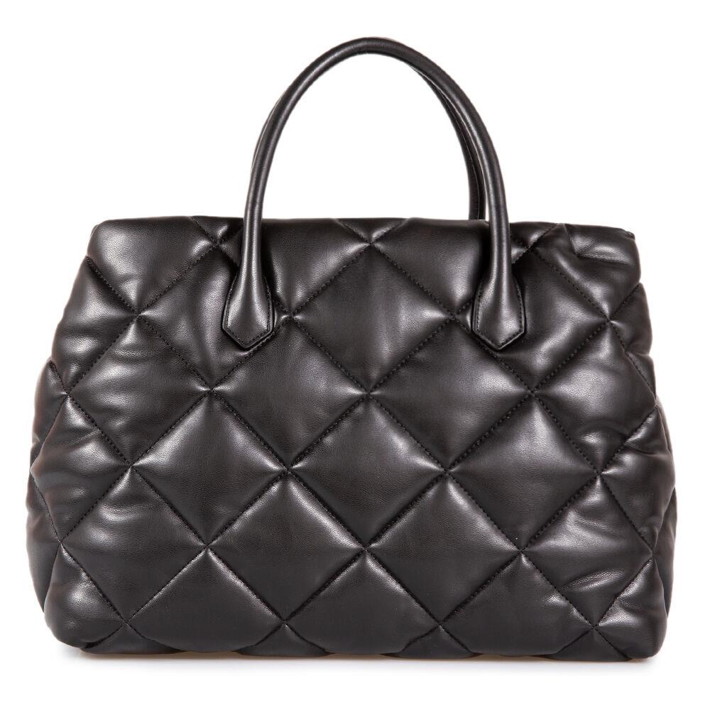 Emporio Armani Emporıo Armani Kadın Logolu İç Bölmeli Siyah Omuz Çantası Y3D268 YWJ8I-80001