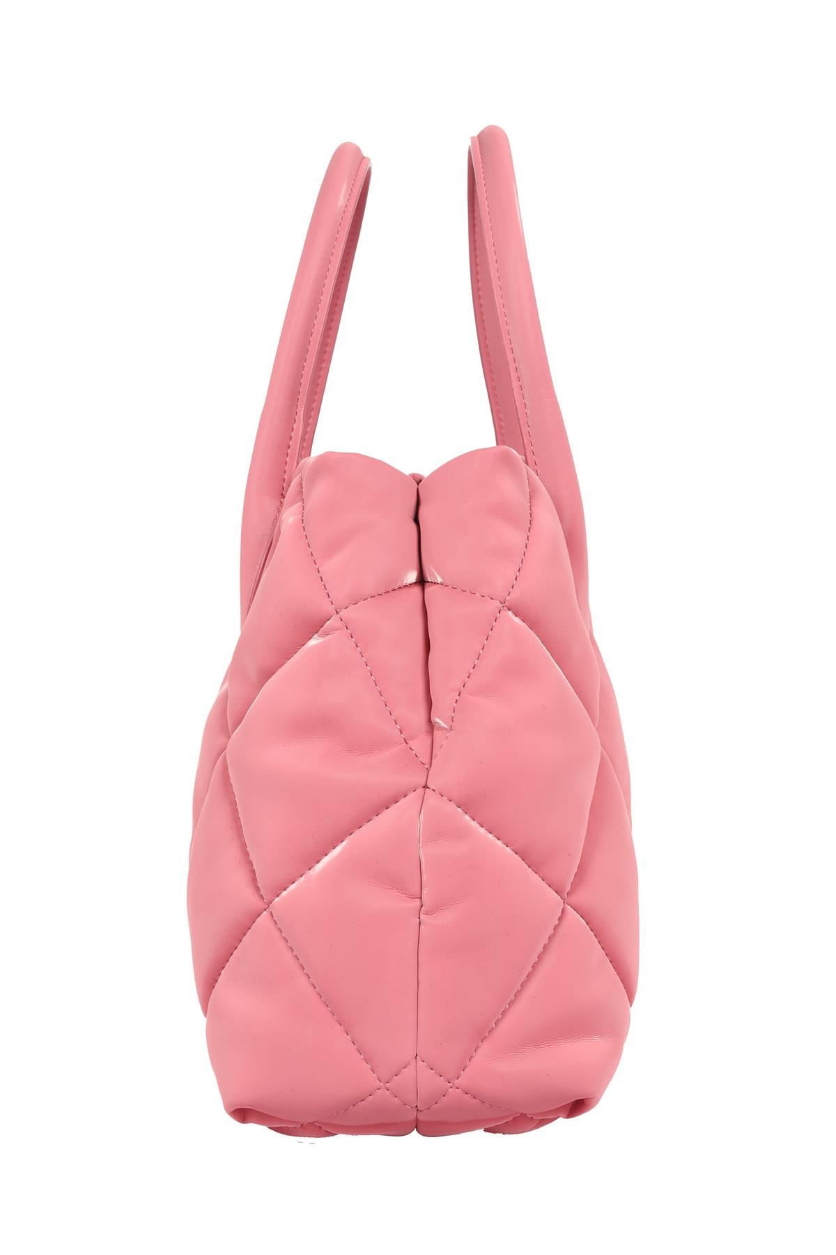 Emporio Armani Emporıo Armani Kadın Logolu Deri Fermuarlı Günlük Kullanım Pembe Omuz Çantası Y3D269 YWE7E-80062