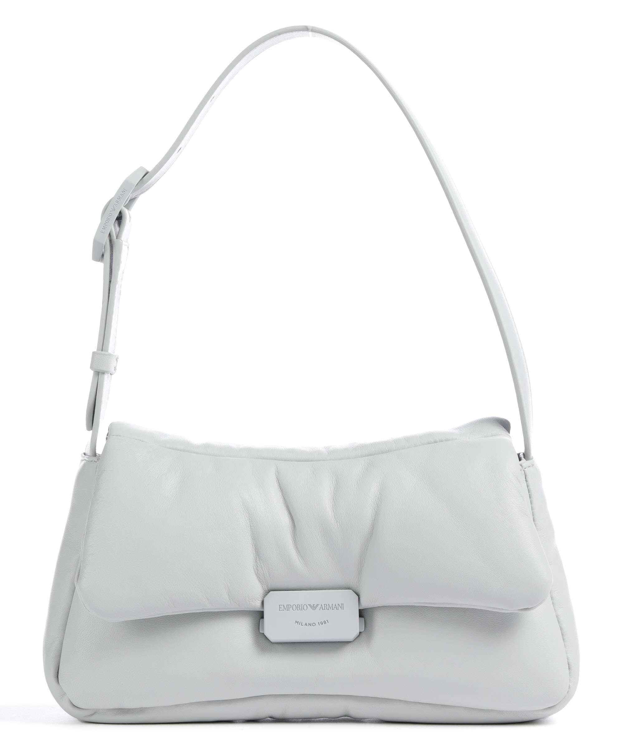 Emporio Armani Emporıo Armani Kadın Logolu Askılı Fermuar Kapamalı İki Bölmeli Mavi Omuz Çantası Y3E226 YWZ1V-80049