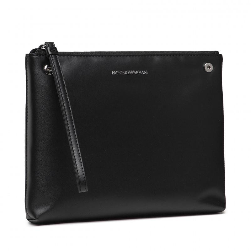 Emporio Armani Emporıo Armani Kadın Logo Ayarlanabilir Askılı Siyah Omuz Çantası Y3D165 Y398E-81386