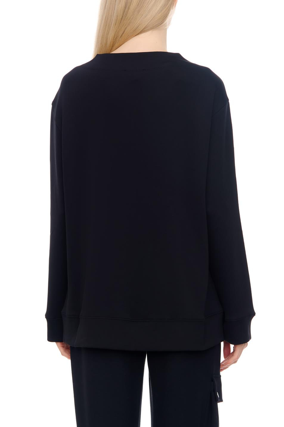 Emporio Armani Emporıo Armani Kadın Marka Logo Detaylı Bisiklet Yaka Regular Fit Siyah Sweatshirt 6R2M7J 2JXGZ-0999