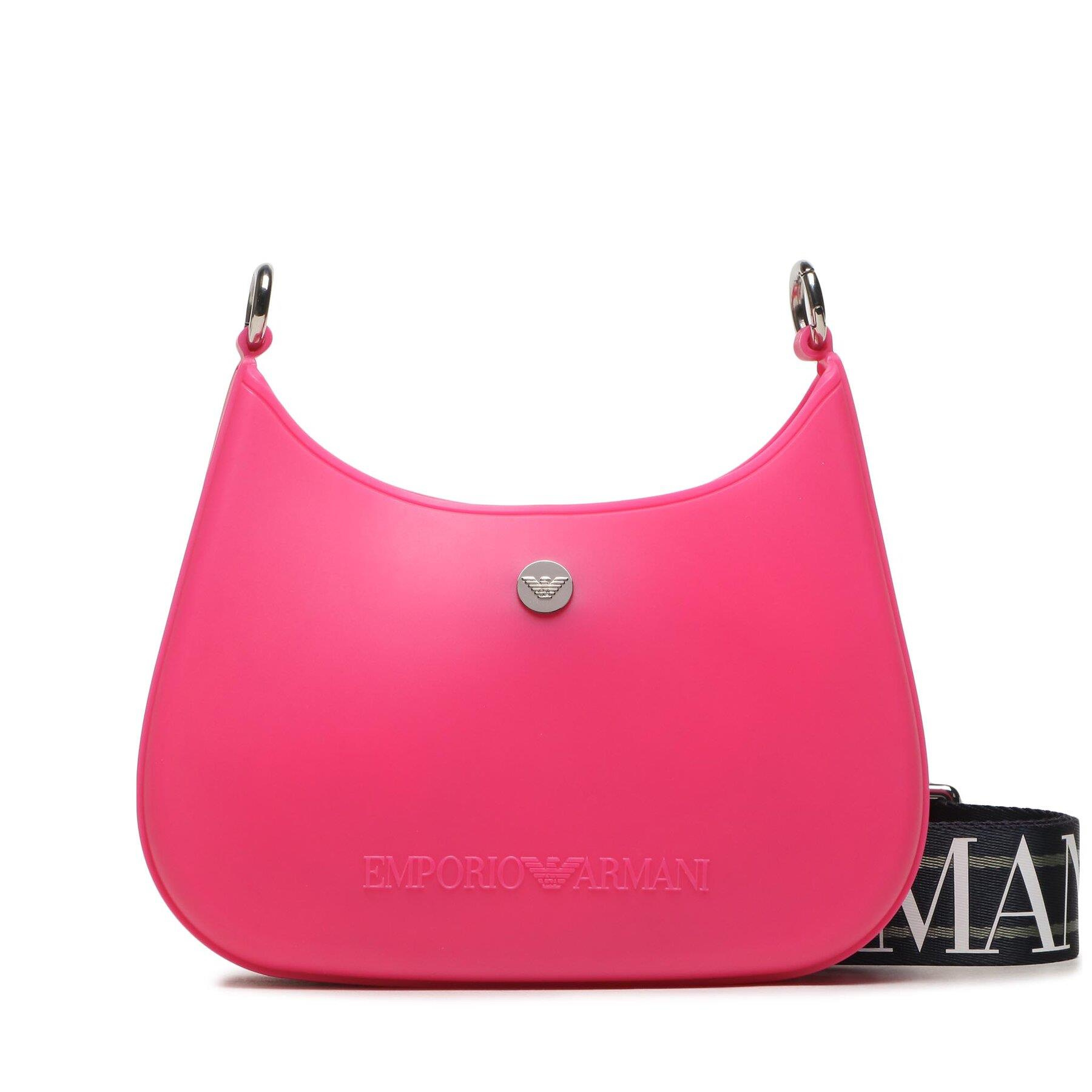 Emporio Armani Emporıo Armani Kadın Manyetik Detaylı Logolu Günlük Kullanım Fuşya Omuz Çantası Y3H329 YWI7E-80635