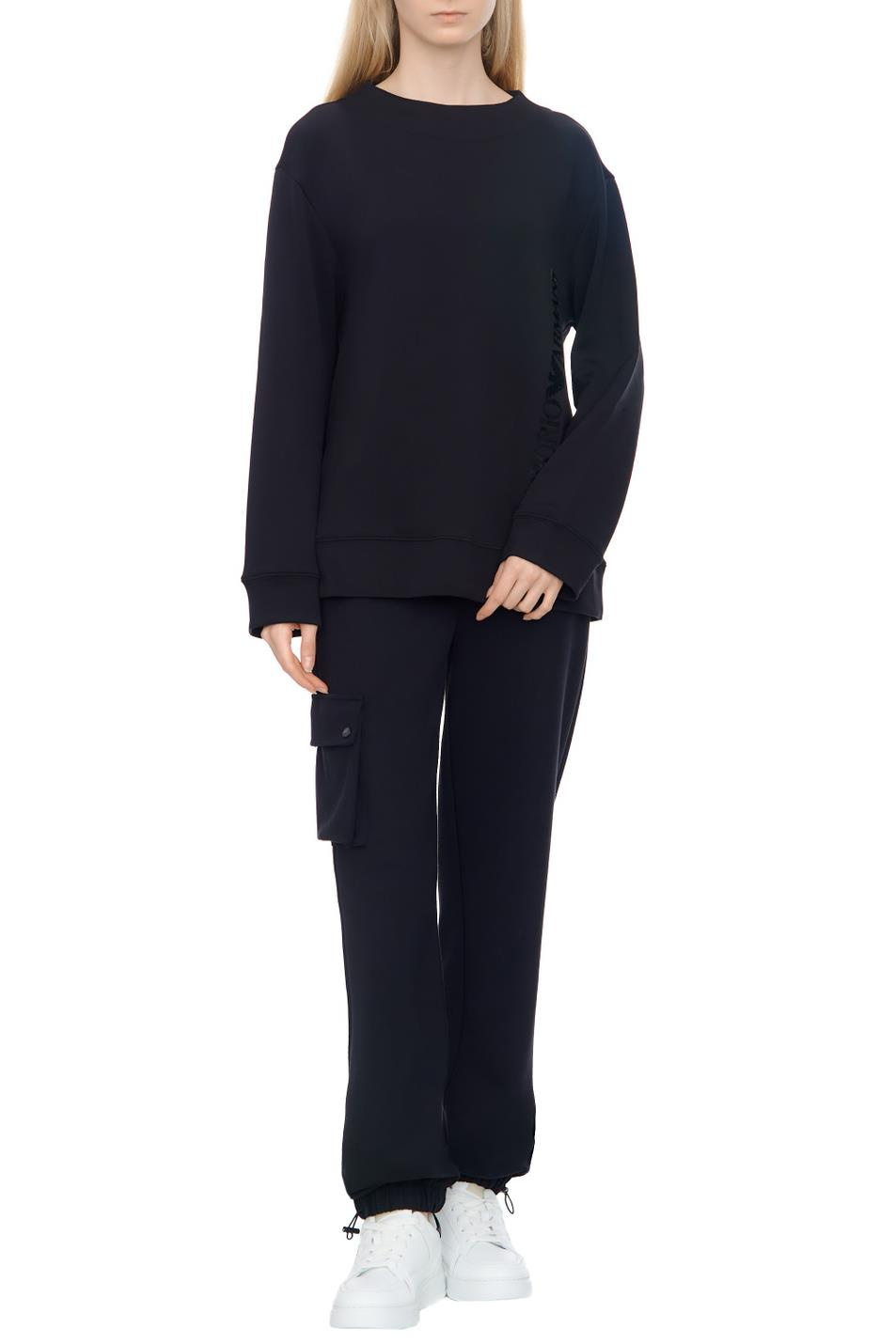 Emporio Armani Emporıo Armani Kadın Marka Logo Detaylı Bisiklet Yaka Regular Fit Siyah Sweatshirt 6R2M7J 2JXGZ-0999
