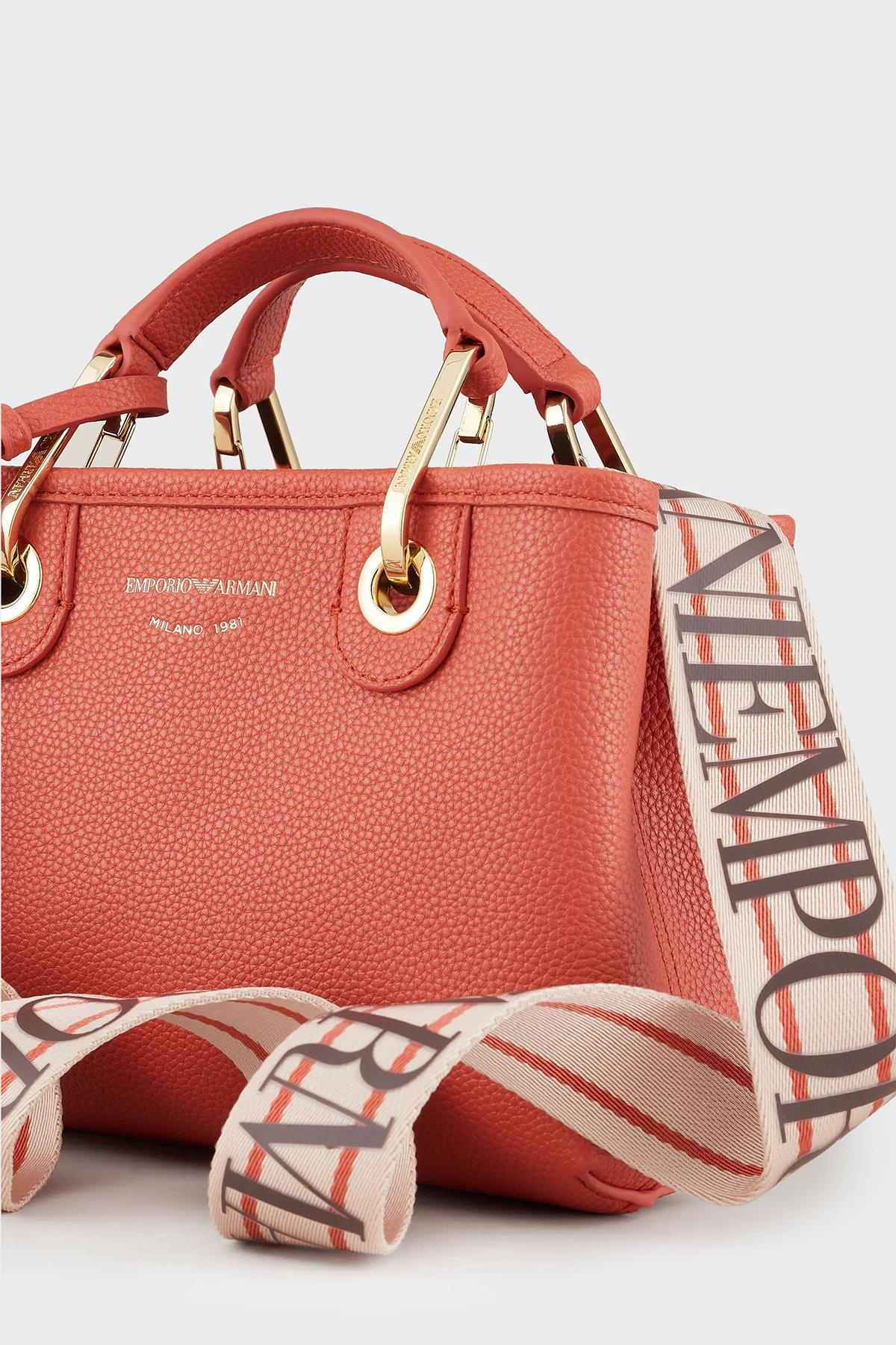 Emporio Armani Emporıo Armani Kadın Marka Logolu Rahat Taba Omuz Çantası Y3D176 YFO5B-89612