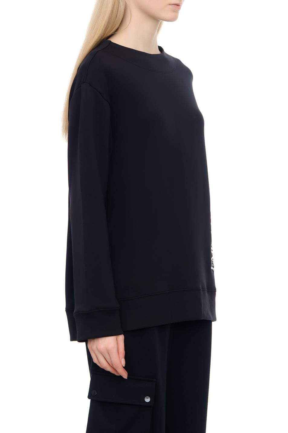 Emporio Armani Emporıo Armani Kadın Marka Logo Detaylı Bisiklet Yaka Regular Fit Siyah Sweatshirt 6R2M7J 2JXGZ-0999