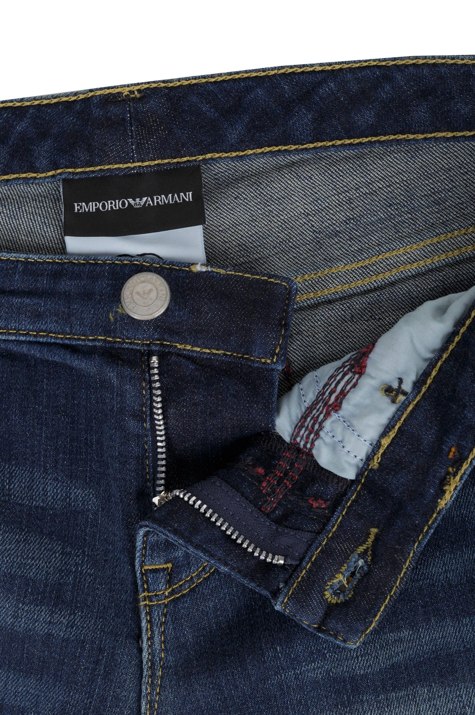 Emporio Armani Emporıo Armani Kadın Pamuk Karşımlı Dar Kesim Lacivert Jeans 3Z2J06 2D0JZ-941