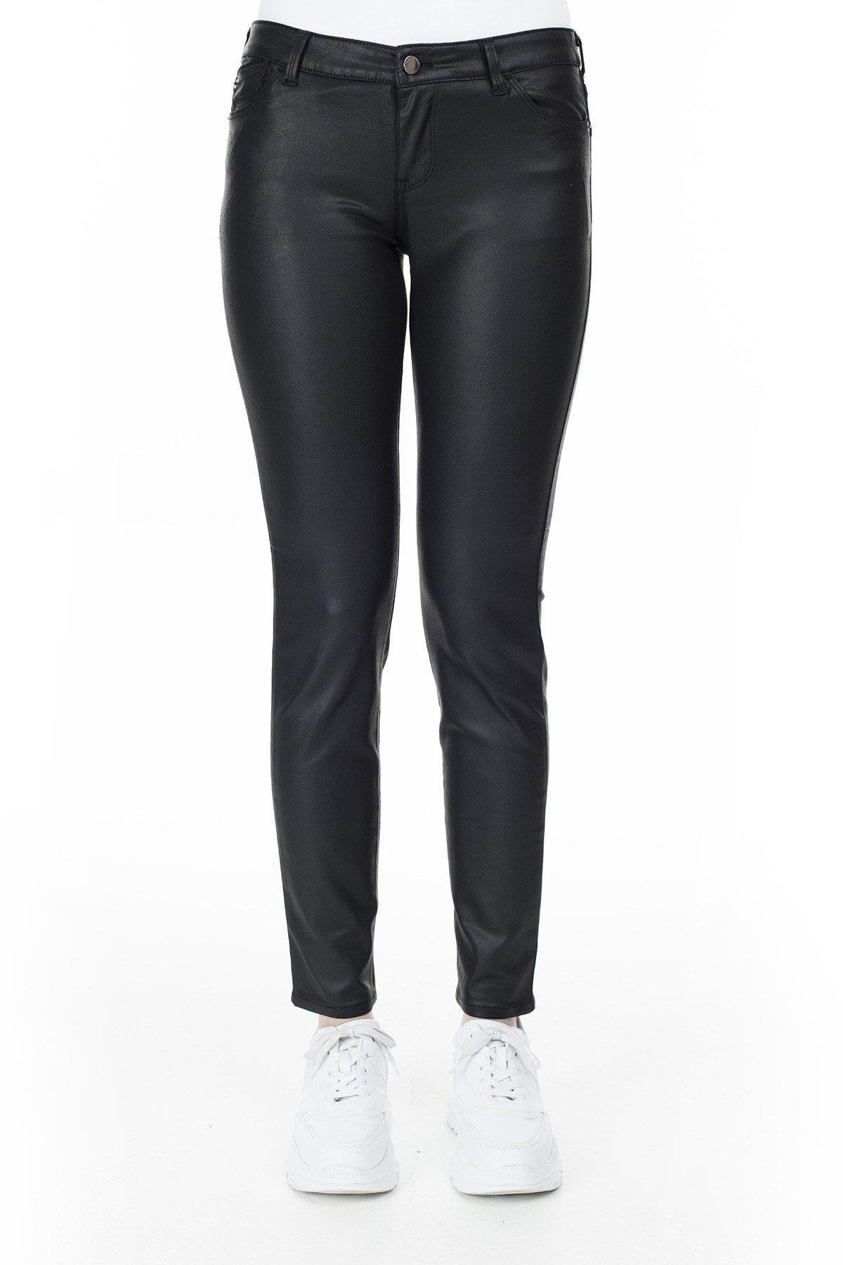 Emporio Armani Emporıo Armani Kadın Slim Fit Normal Bel Pamuklu Siyah Pantolon 6G2J23 2NSWZ-999