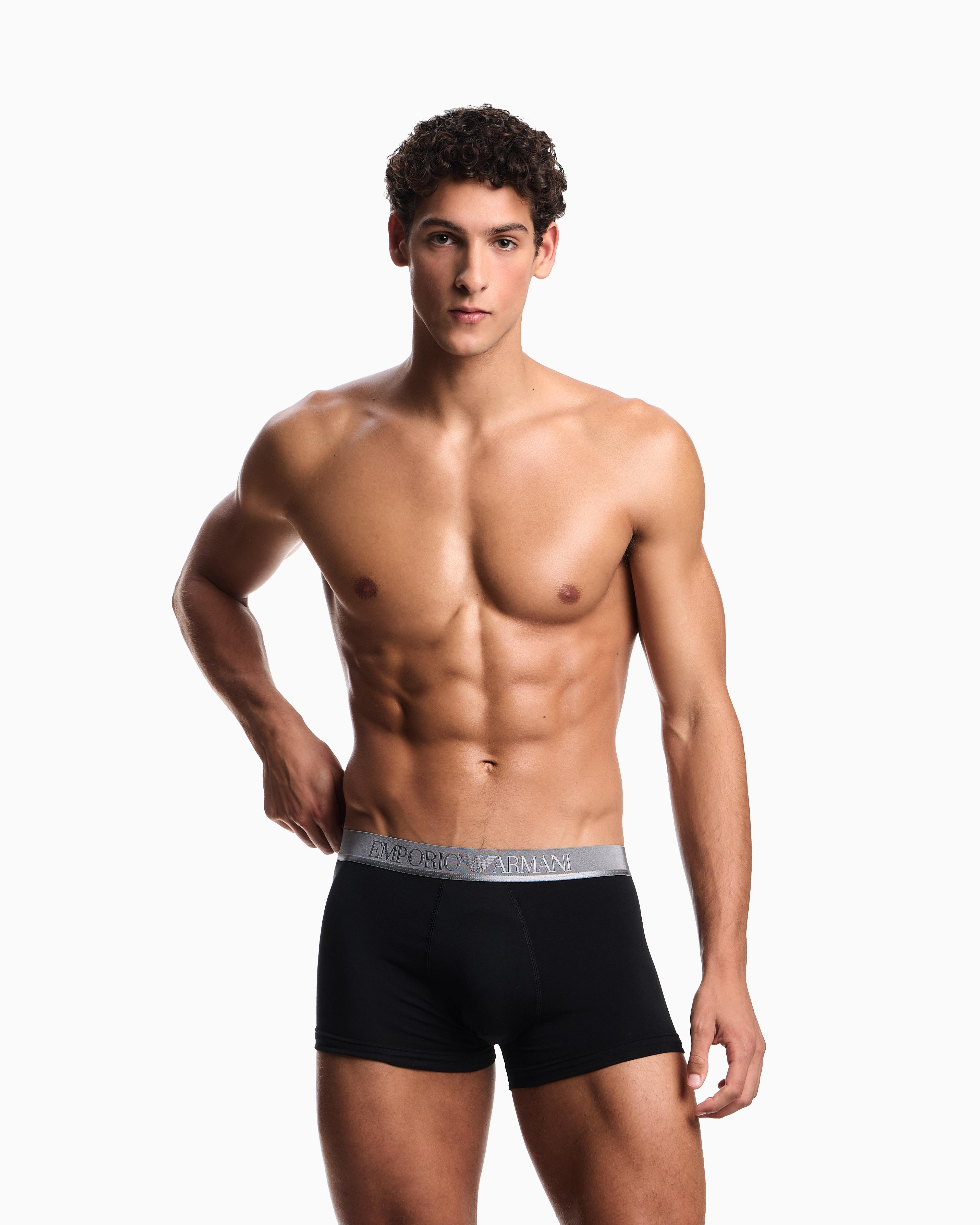 EMPORIO ARMANI Emporıo Body Erkek Beli Lastikli Pamuklu Slim Fit 3'lü Siyah1 Boxer EM000259 AF10780-MC406