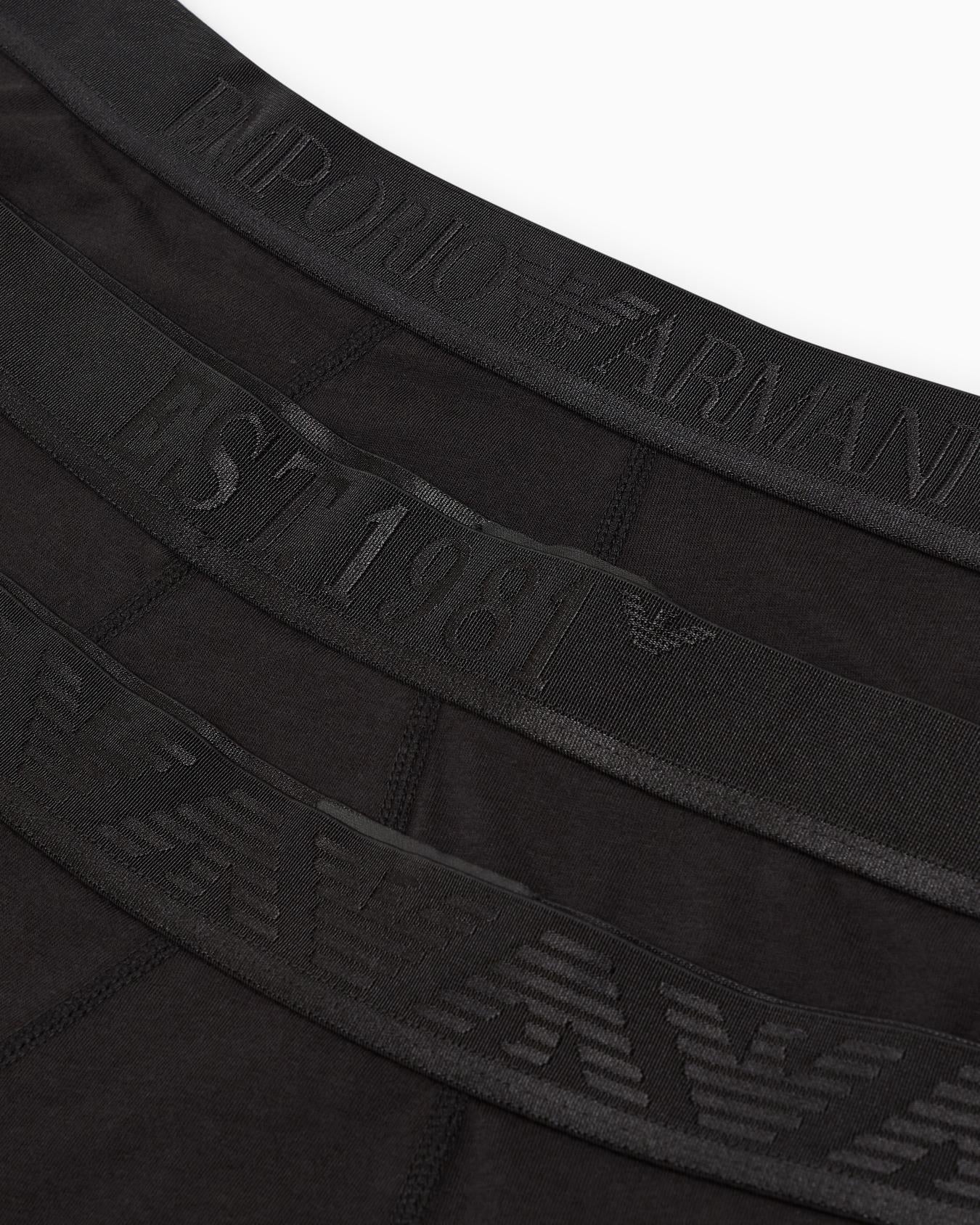 EMPORIO ARMANI Emporıo Body Erkek Beli Lastikli Pamuklu Slim Fit 3'lü Siyah Boxer EM000259 AF10780-MC061