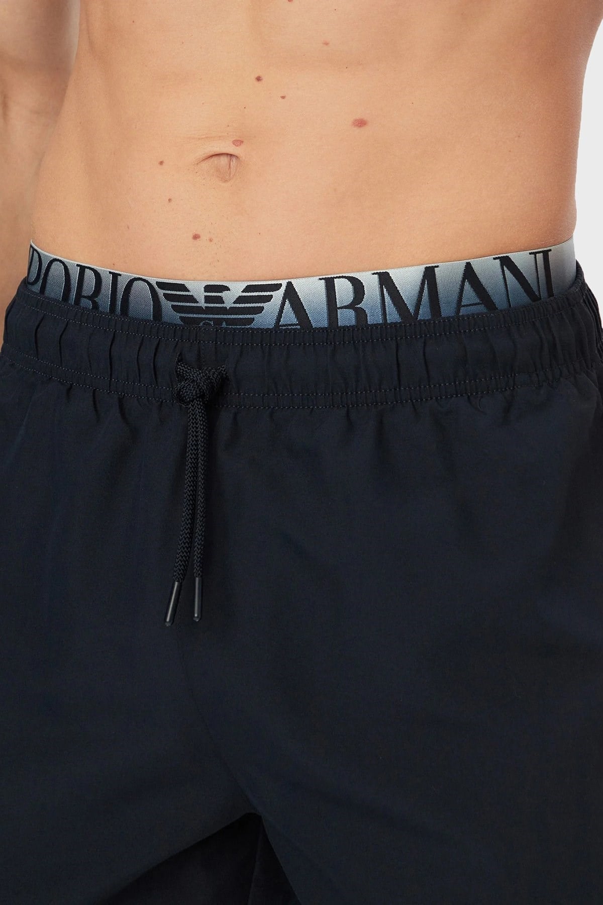 Emporio Armani Emporıo Body Erkek Beli Lastikli İp Bağlamalı Regular Fit Lacivert Deniz Şortu EM000686 AF20432-UB102