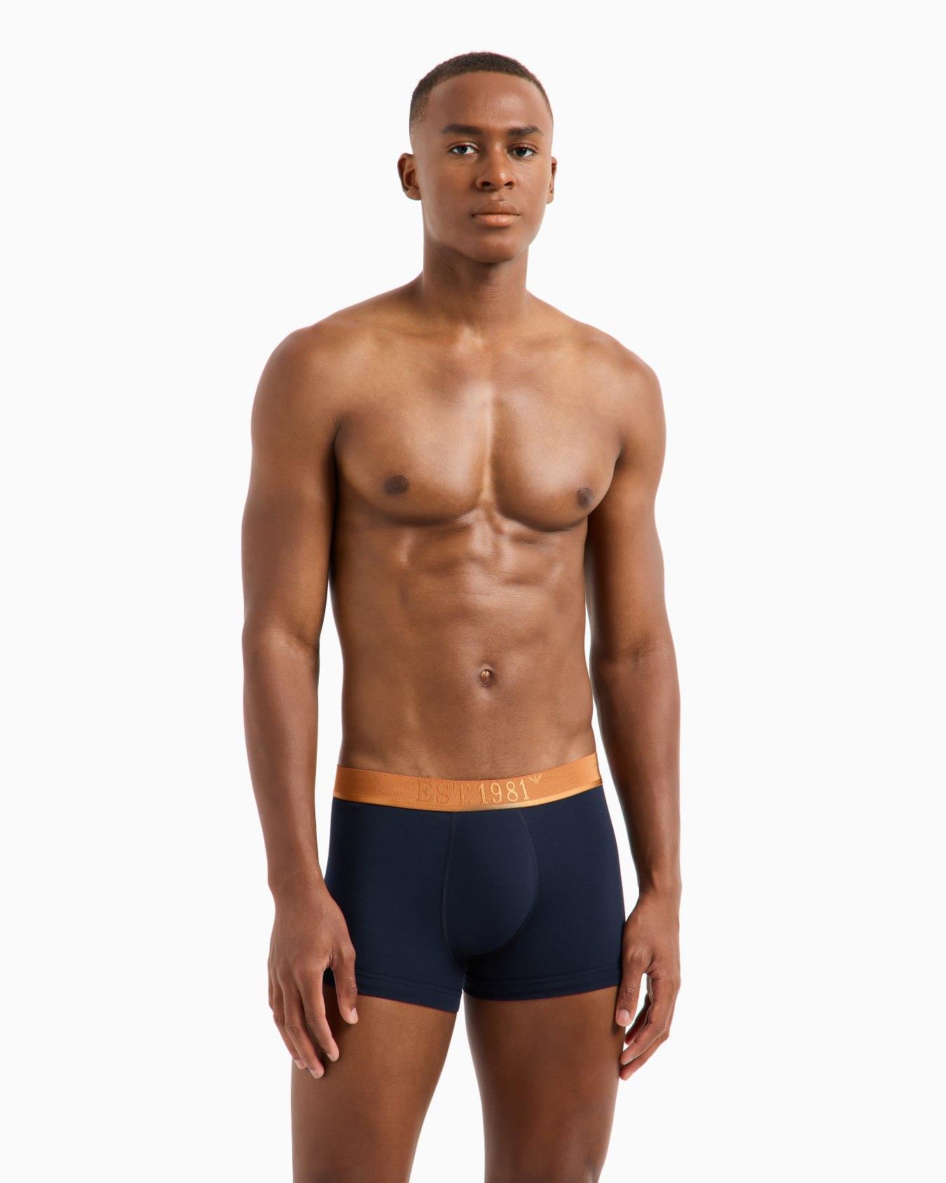 EMPORIO ARMANI Emporıo Body Erkek Beli Lastikli Pamuklu Slim Fit 3'lü Beyaz Boxer EM000259 AF10780-M0078