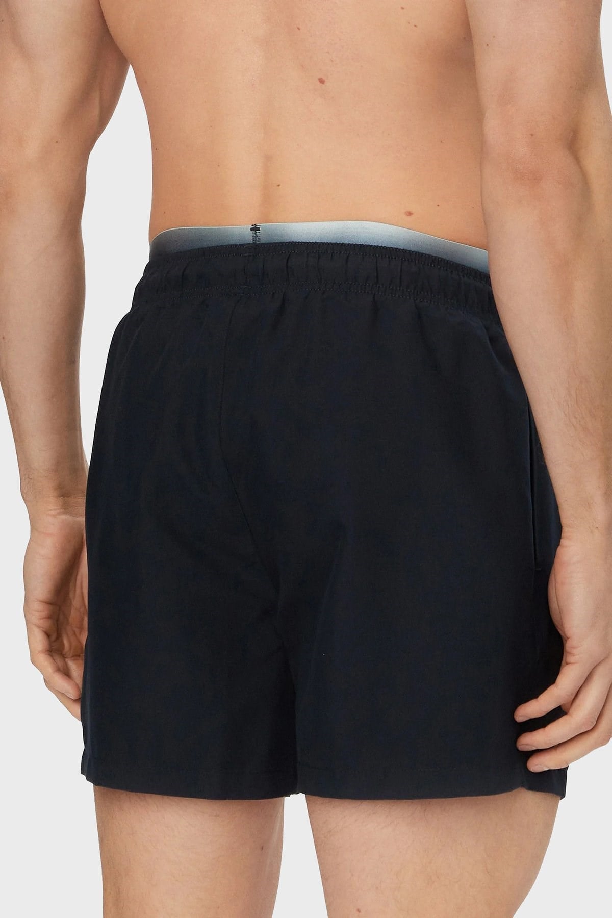 Emporio Armani Emporıo Body Erkek Beli Lastikli İp Bağlamalı Regular Fit Lacivert Deniz Şortu EM000686 AF20432-UB102
