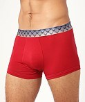 Emporio Armani Emporıo Body Erkek Kartal Logo Detaylı Elastik Bel Bantlı Pamuklu Kırmızı Boxer EM000231 AF18891-U5076
