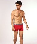 Emporio Armani Emporıo Body Erkek Kartal Logo Detaylı Elastik Bel Bantlı Pamuklu Kırmızı Boxer EM000231 AF18891-U5076