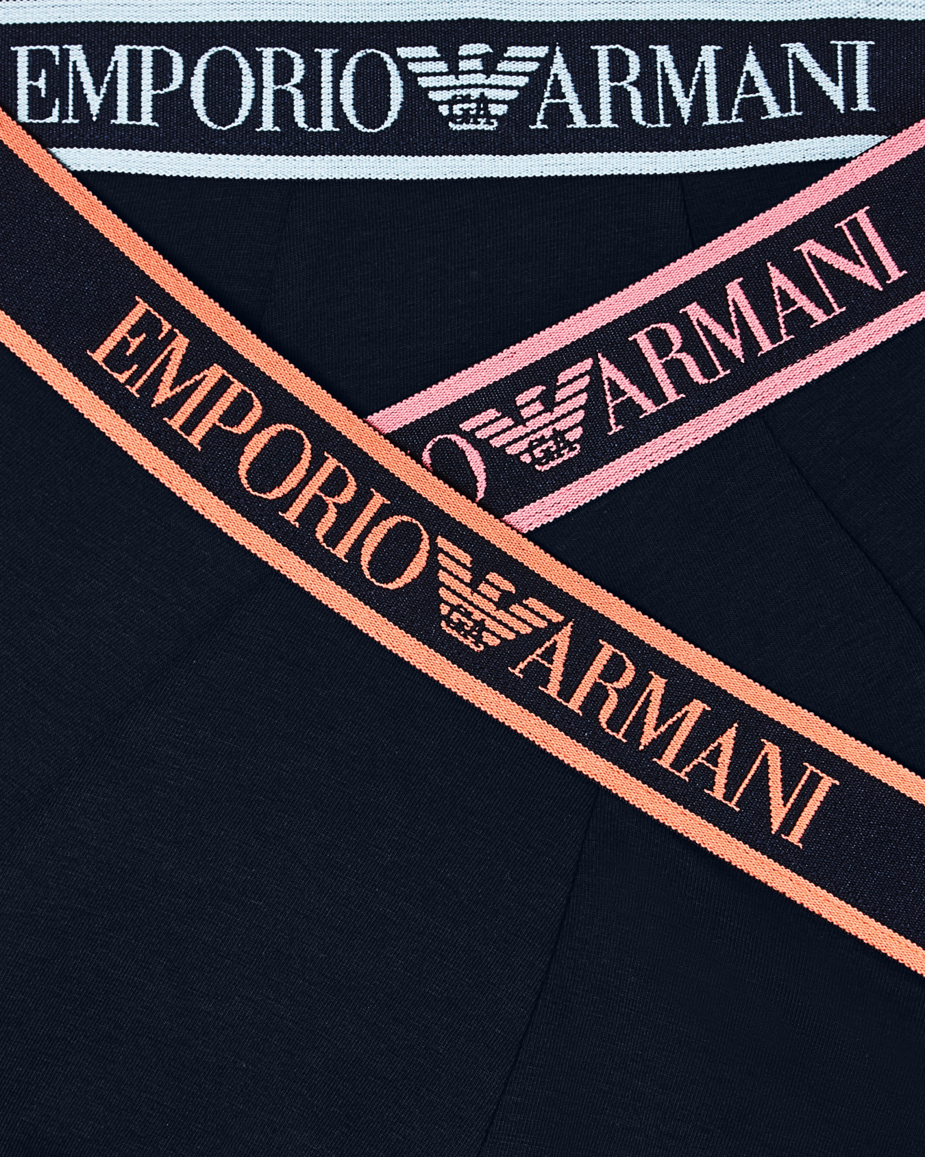 Emporio Armani Emporıo Body Erkek Logo Detaylı Elsatik Bel Bantlı Esnek Pamuklu Üçlü Paket Lacivert Boxer EM000259 AF20669-MB139