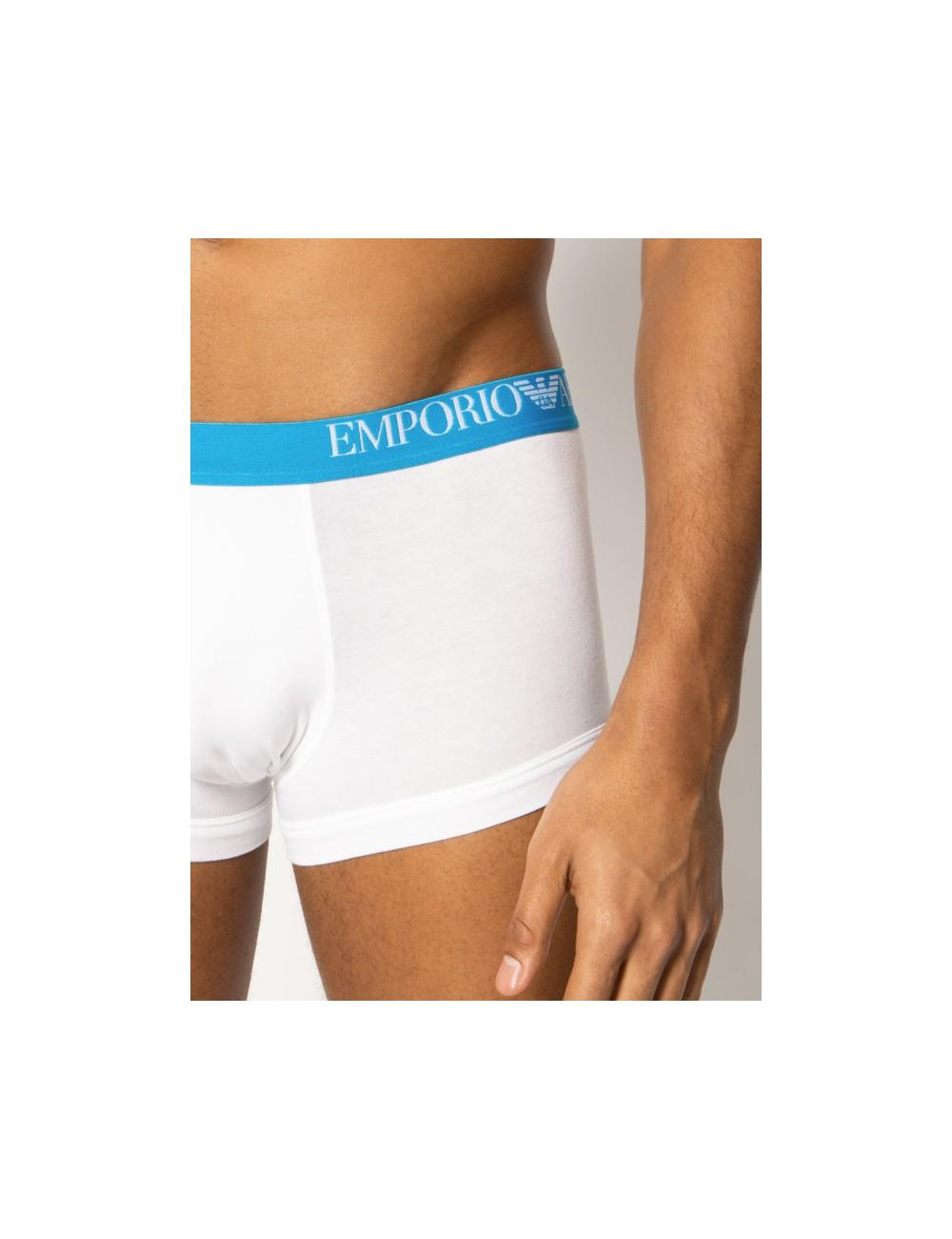 Emporio Armani Emporıo Body Erkek Marka Logolu Beli Lastikli Mavi Boxer 111357 CS713-BEY/SIY/MA