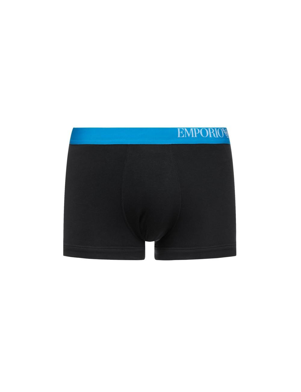 Emporio Armani Emporıo Body Erkek Marka Logolu Beli Lastikli Mavi Boxer 111357 CS713-BEY/SIY/MA