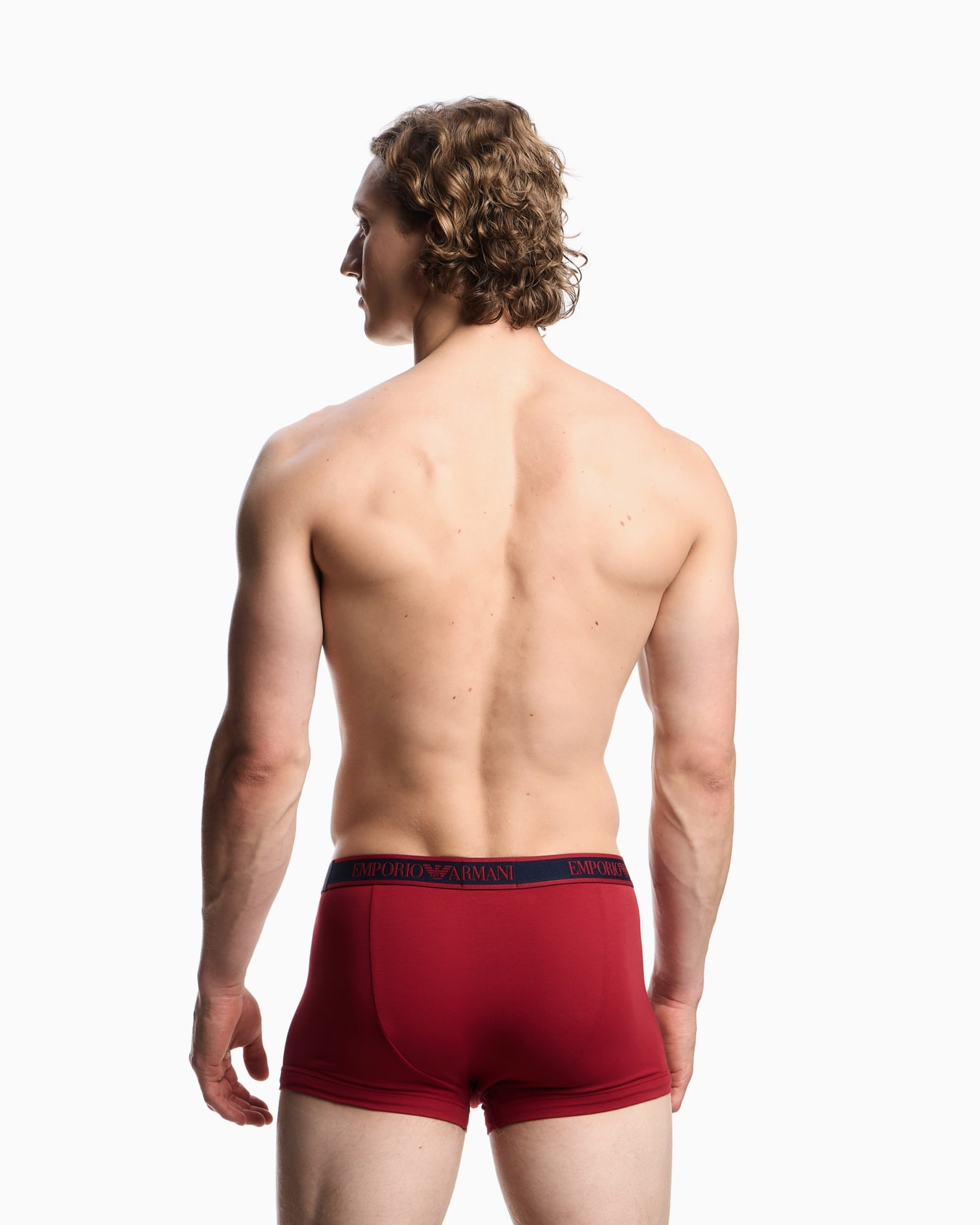 Emporio Armani Emporıo Body Erkek Üçlü Paket Esnek Pamuklu Elastik Bel Bantlı Desenli Çok Renkli Boxer EM000370 AF20669-M5080