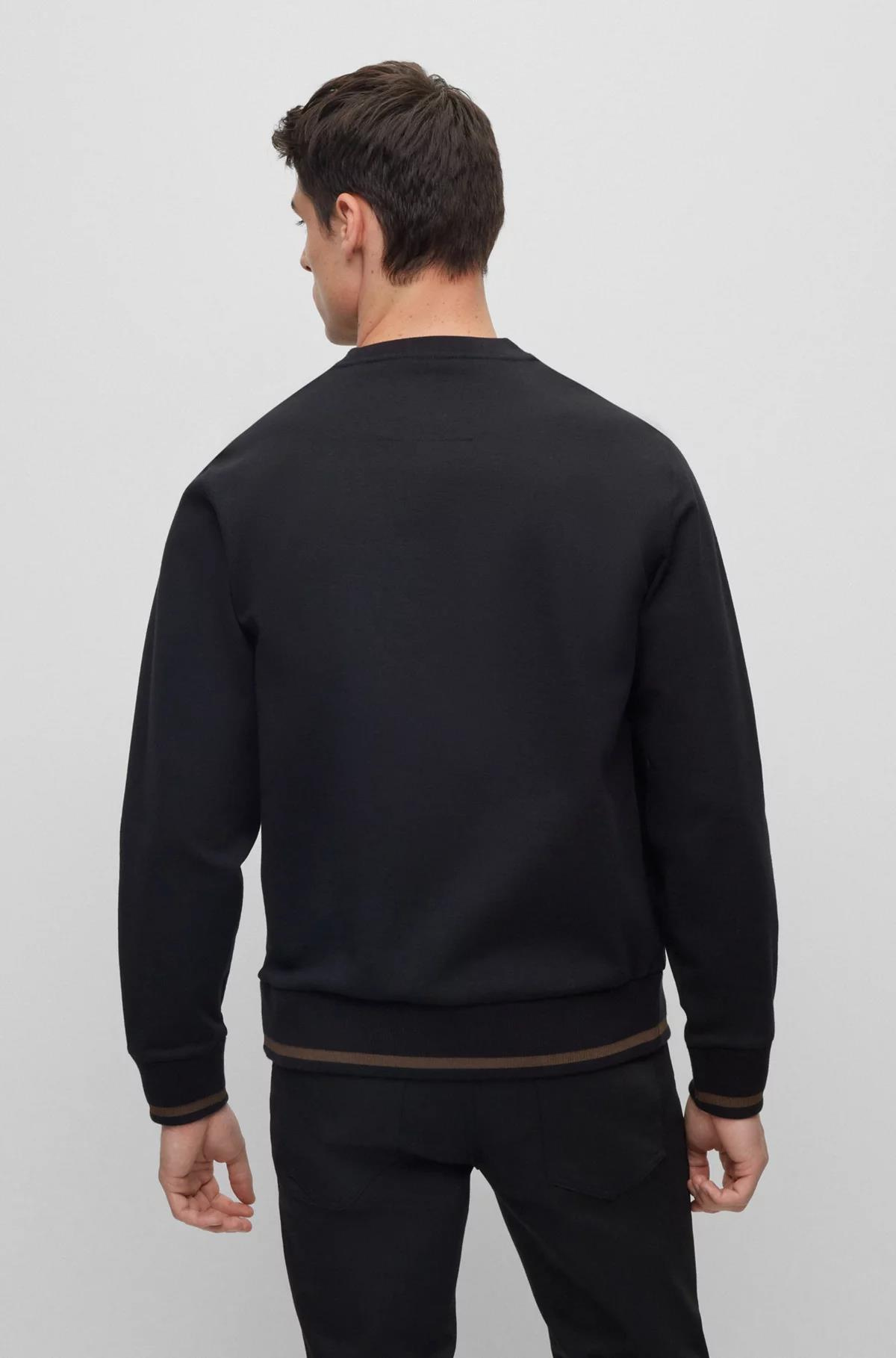 Erkek Marka Logolu Yuvarlak Yaka Uzun Kollu Siyah Sweatshirt 50498740-001