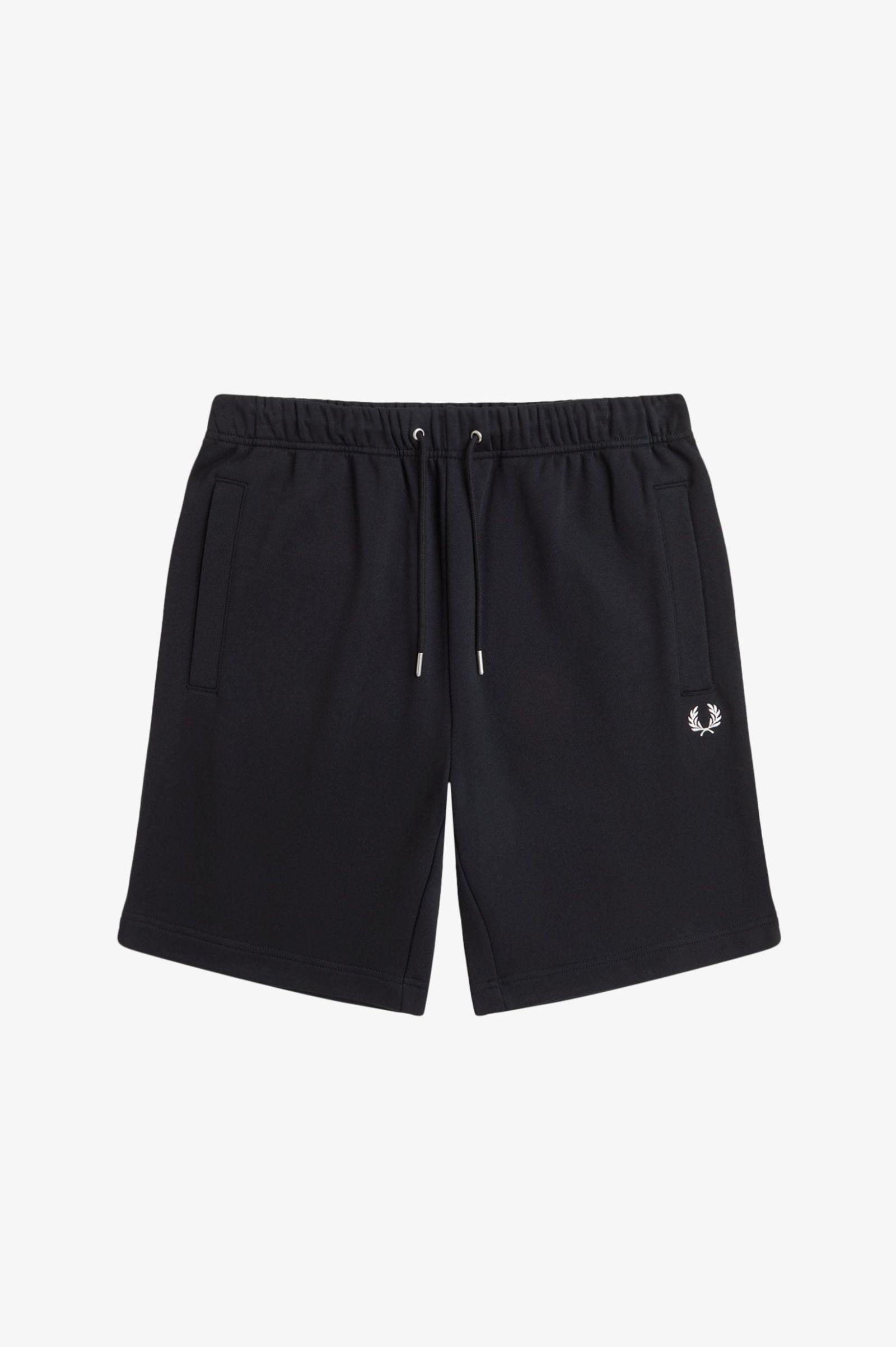 Fred Perry Fred Perry Erkek Beli Bağlamalı Kısa Boy Dokuma Kumaş Cepli Siyah Şort S8505-102