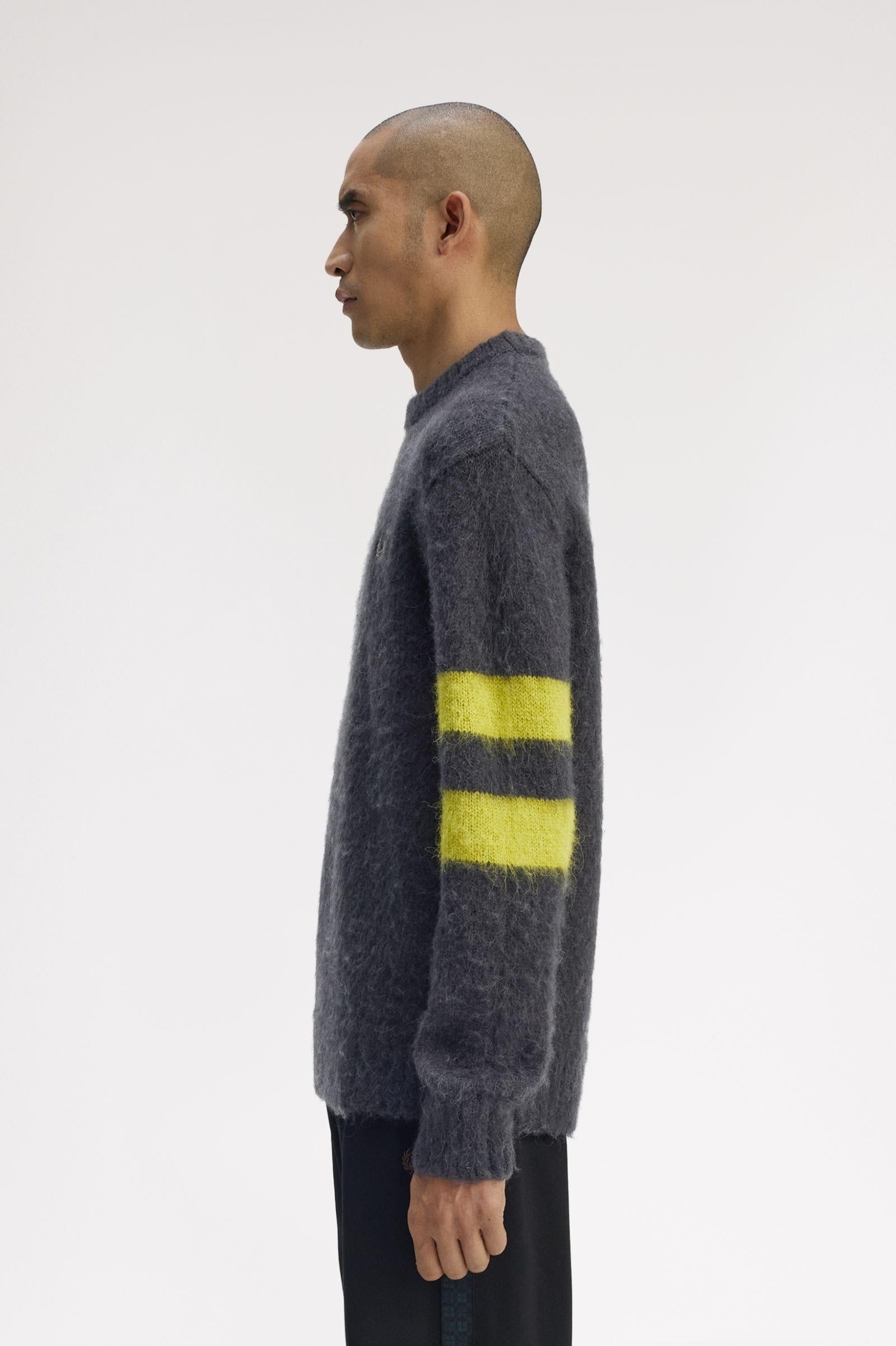 Fred Perry Fred Perry Erkek Bisiklet Yaka Uzun Kol Pamuklu Regular Fit Gri Hırka K1551-297