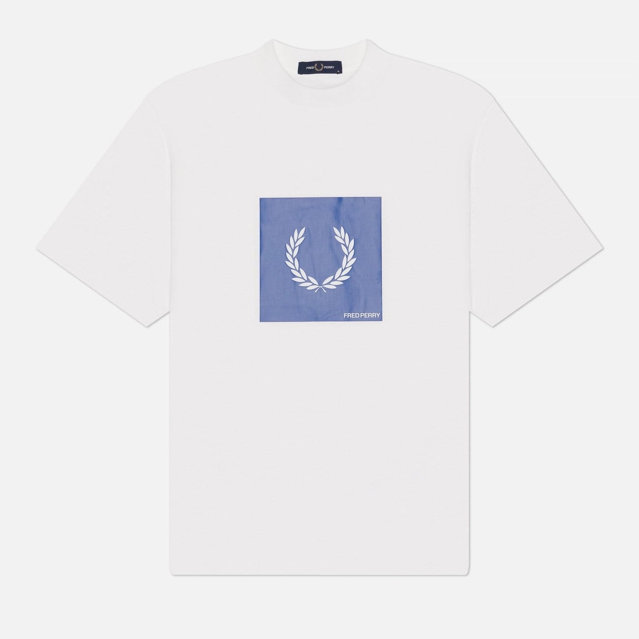 Fred Perry Fred Perry Erkek Çelenk Logo Baskılı Normal Kesim Pamuk Karışımlı Kısa Kollu Ekru T-Shirt M2404-129