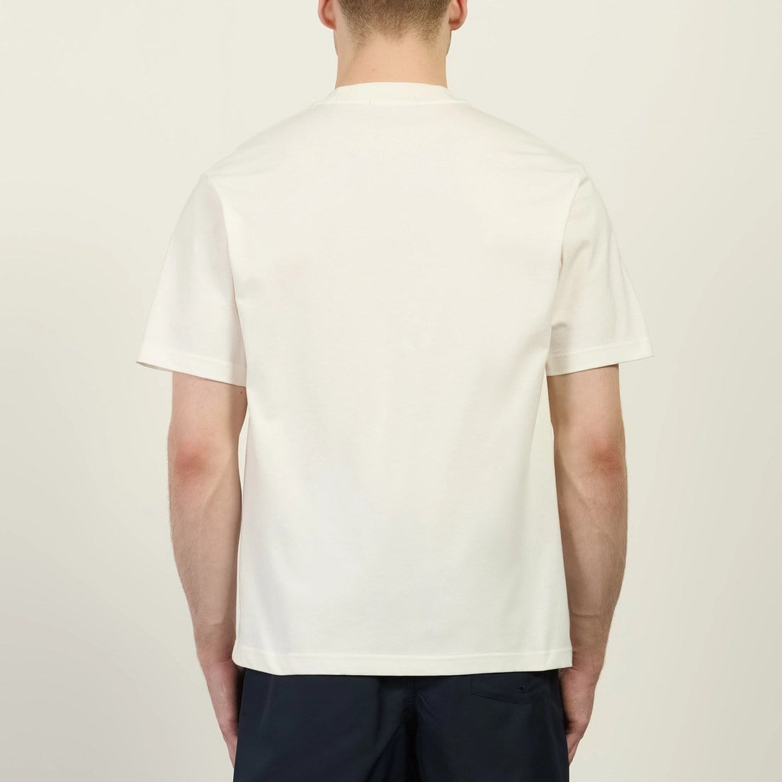 Fred Perry Fred Perry Erkek Çelenk Logo Baskılı Normal Kesim Pamuk Karışımlı Kısa Kollu Ekru T-Shirt M2404-129