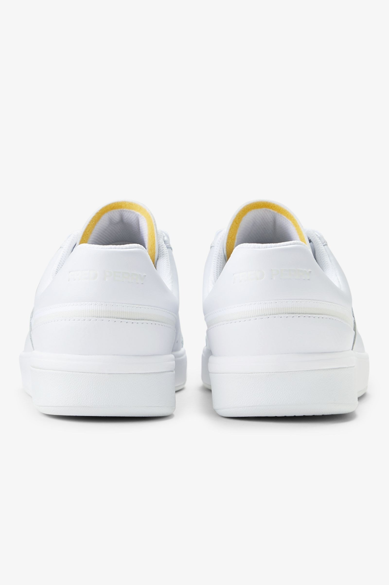 Fred Perry Fred Perry Erkek Logo Deseni İşlenmiş Deri Düşük Bilekli Beyaz Sneaker B2317-200