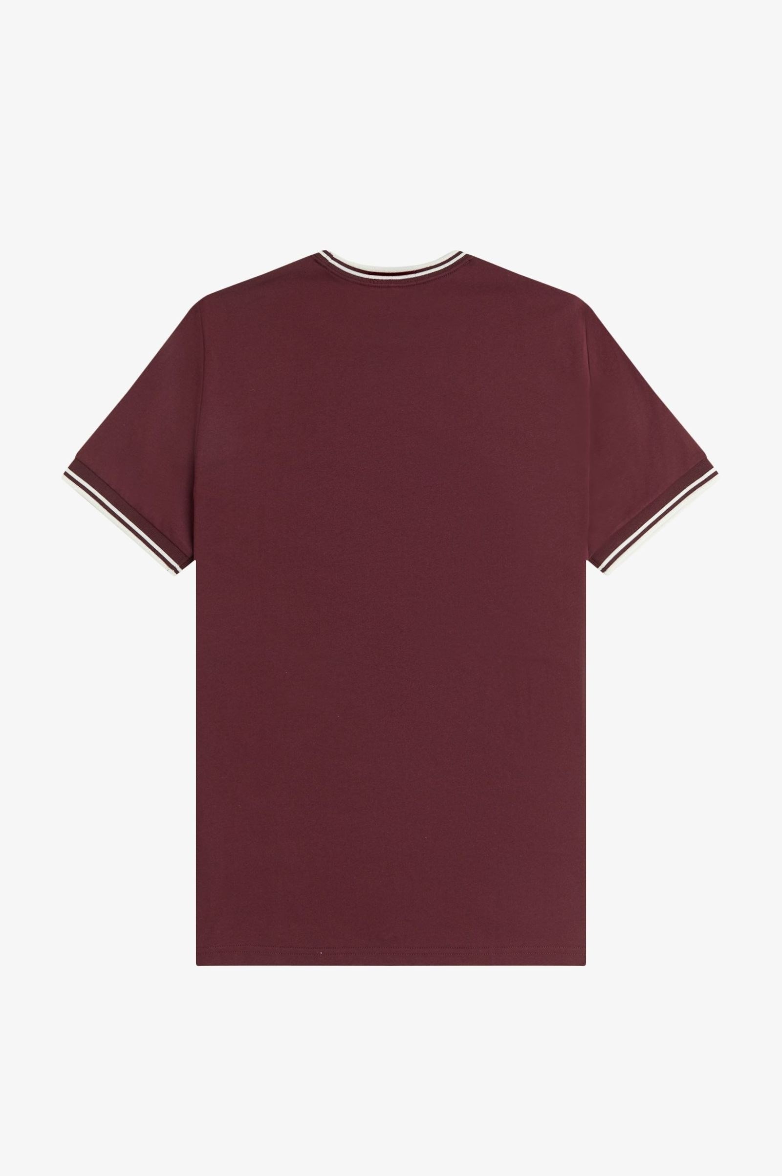 Fred Perry Fred Perry Erkek Normal Kalıp Yuvarlak Yakalı Pamuklu Kısa Kollu Bordo T-Shirt M1588V-64A