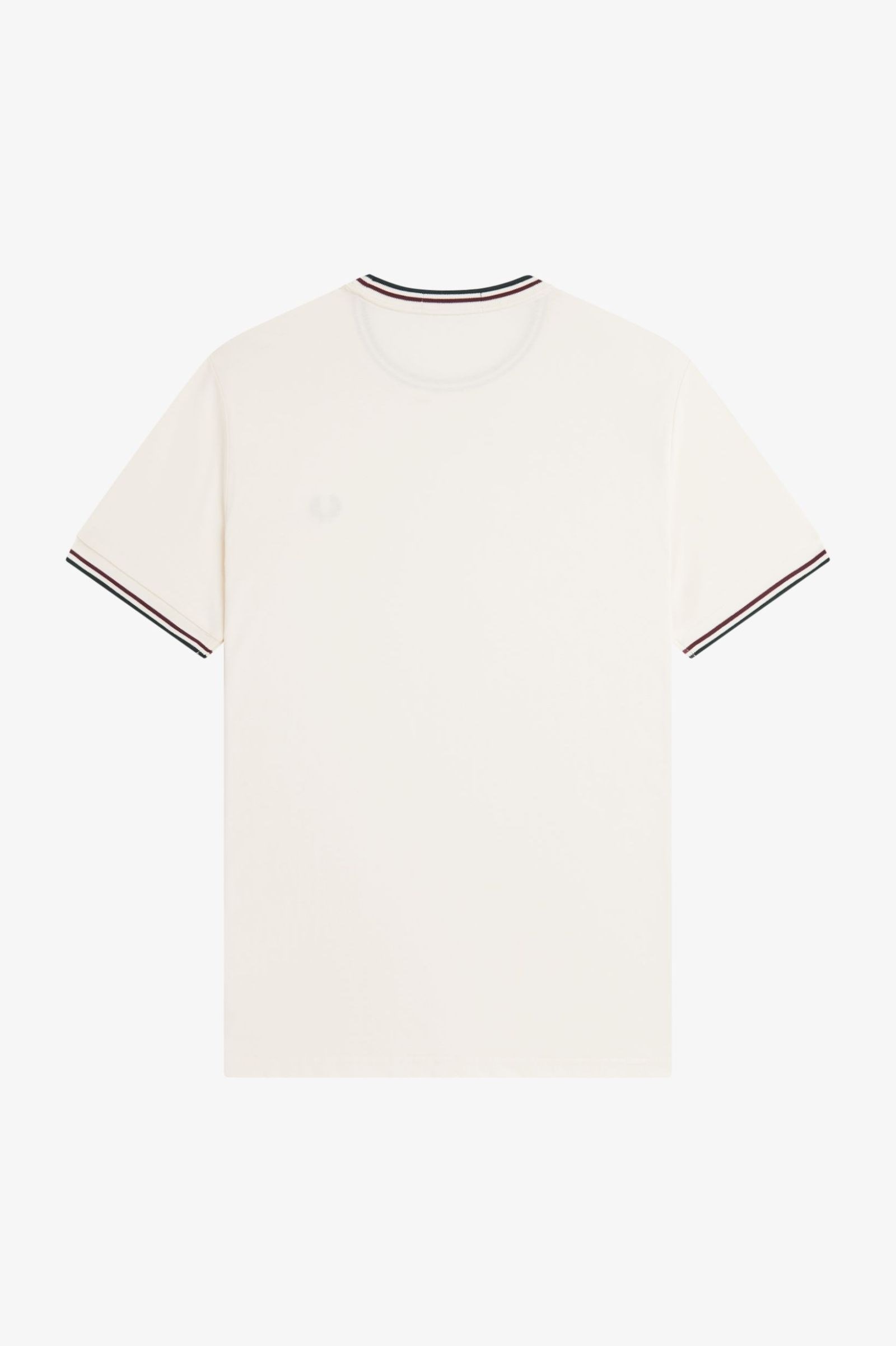 Fred Perry Fred Perry Erkek Normal Kalıp Yuvarlak Yakalı Pamuklu Kısa Kollu Ekru T-Shirt M1588V-84A